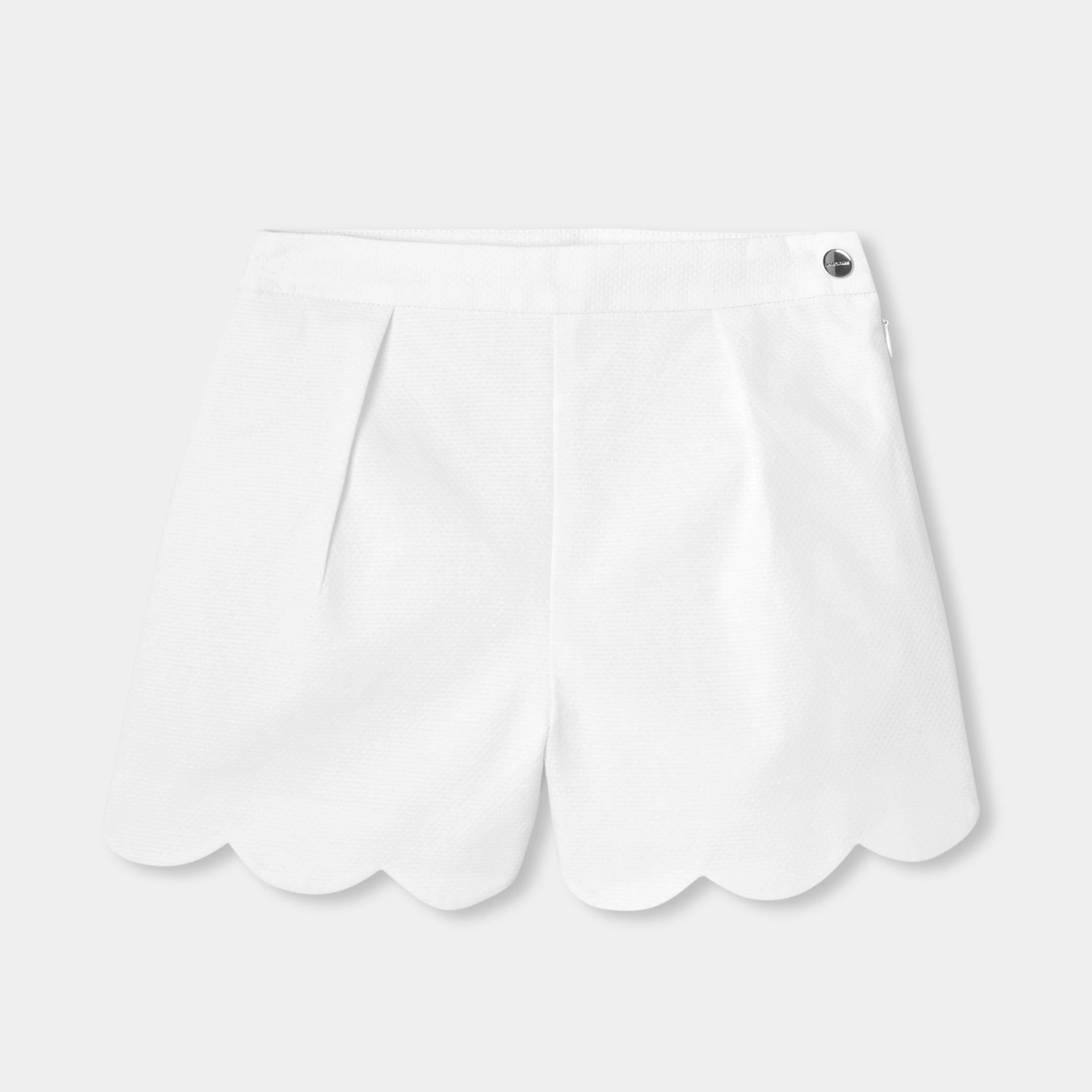 Girls' formal cotton piqué shorts