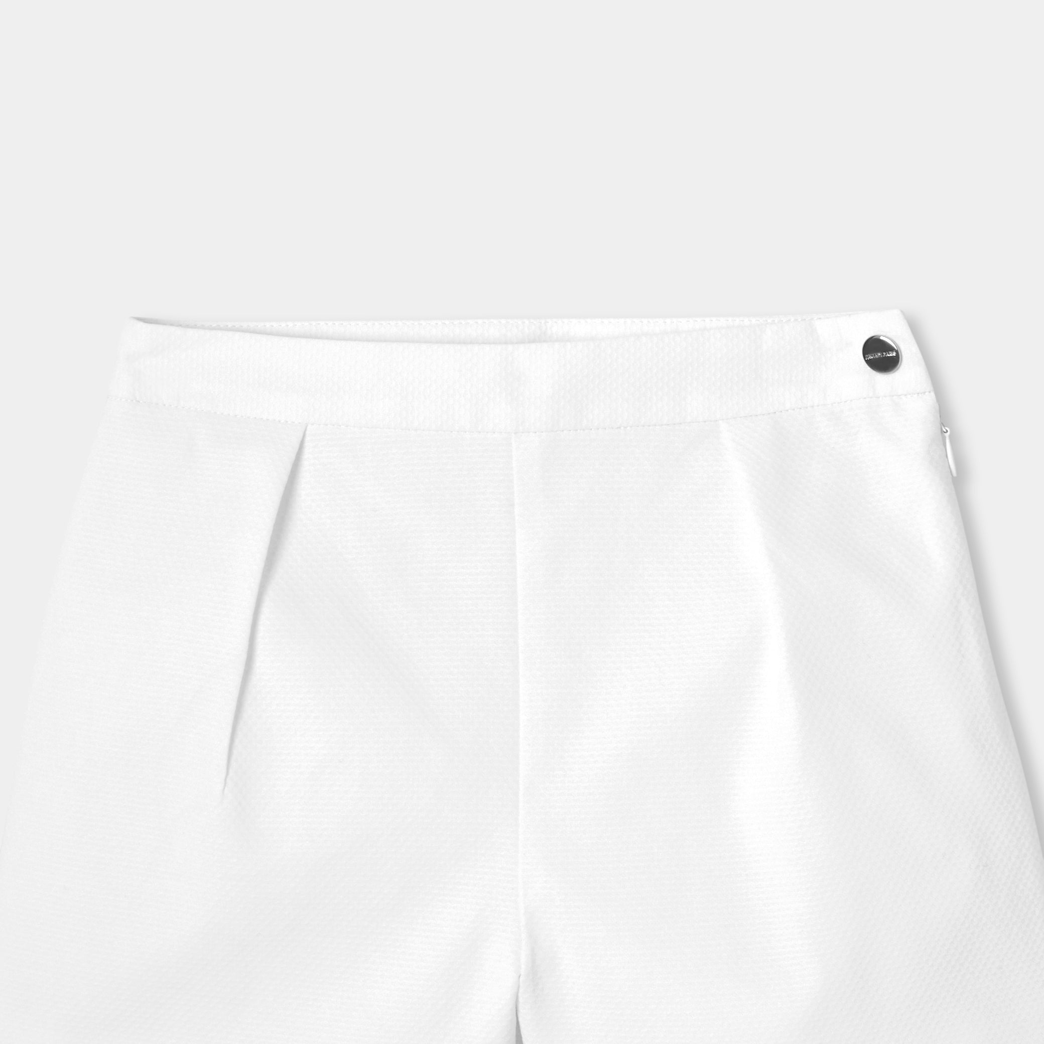 Girls' formal cotton piqué shorts