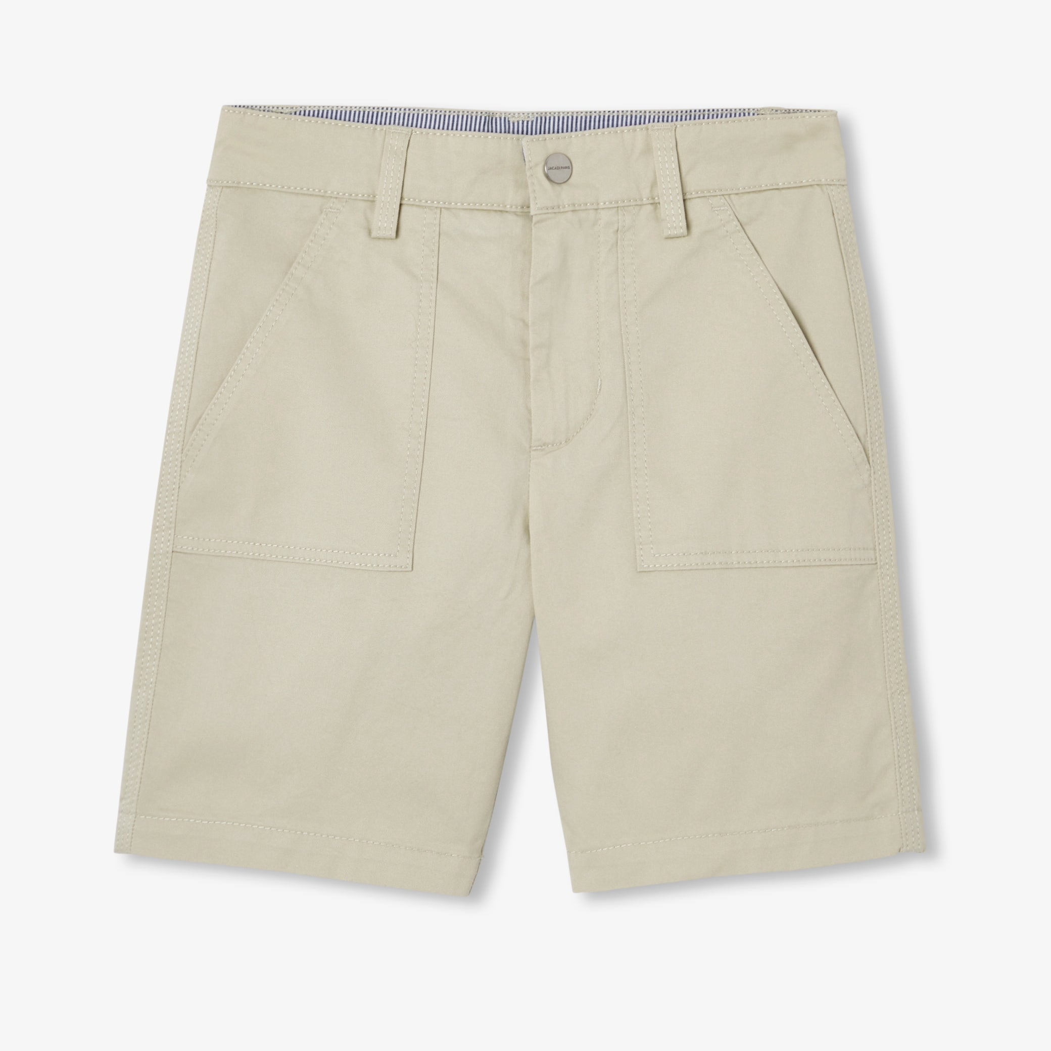 Lightweight twill Bermuda shorts for boys