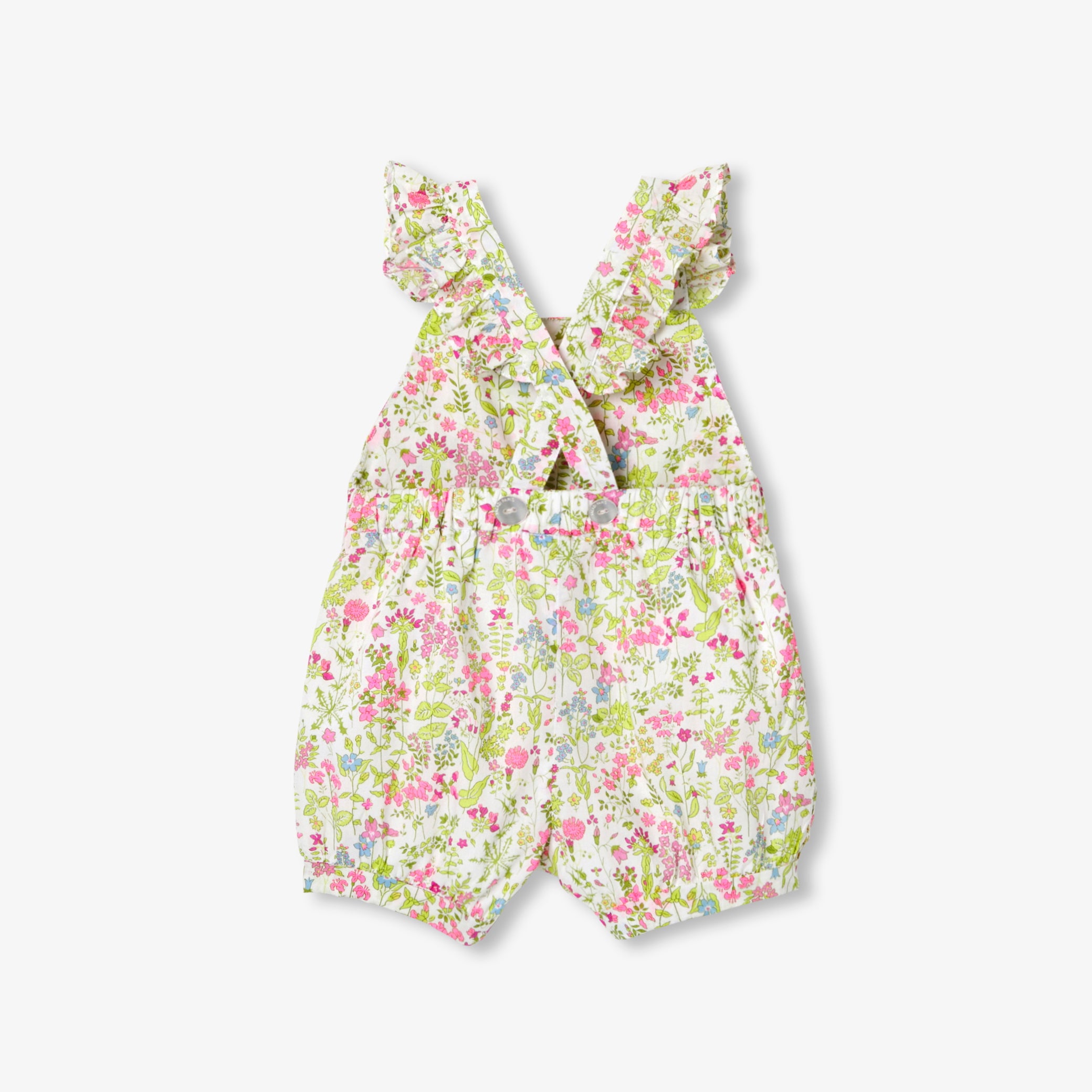 Baby girl jumpsuit in Liberty fabric
