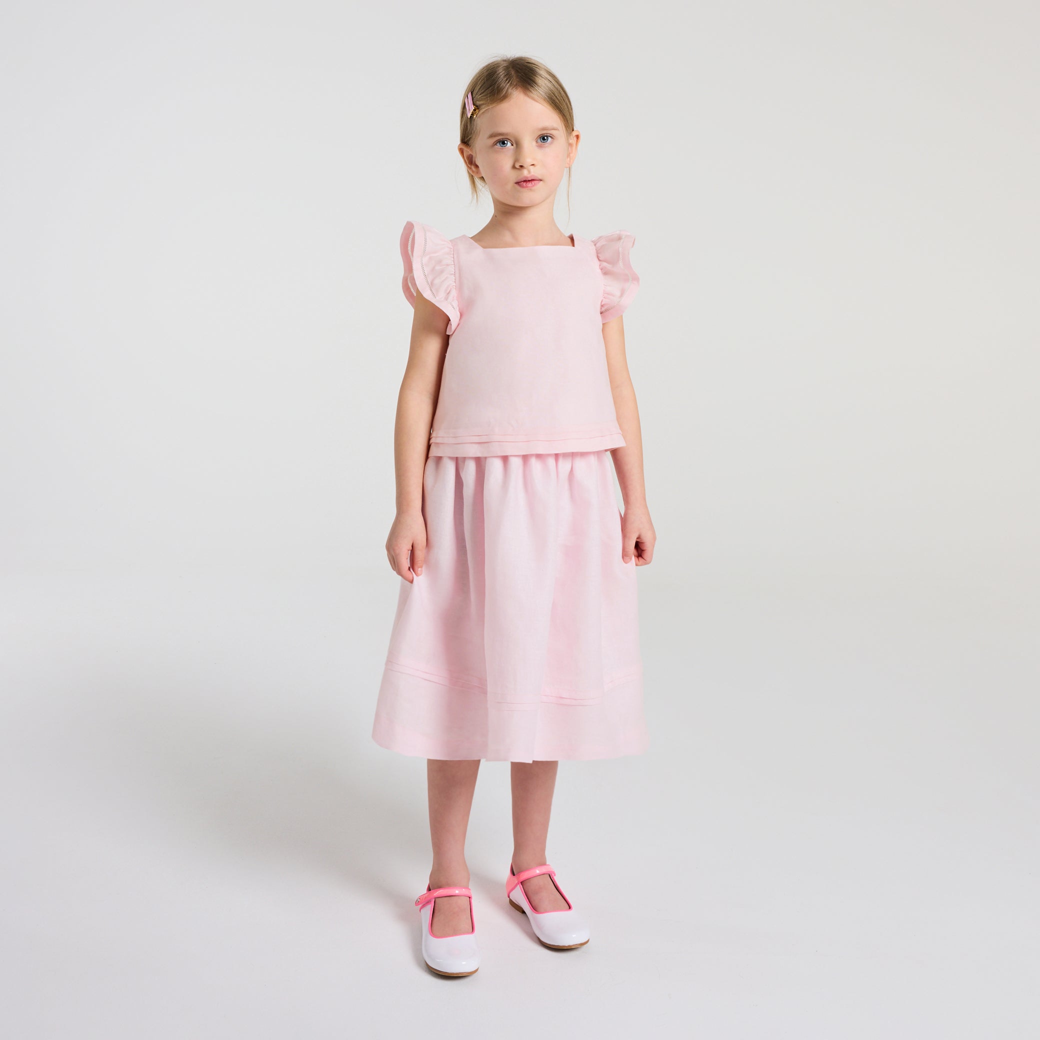 Girls' linen skirt