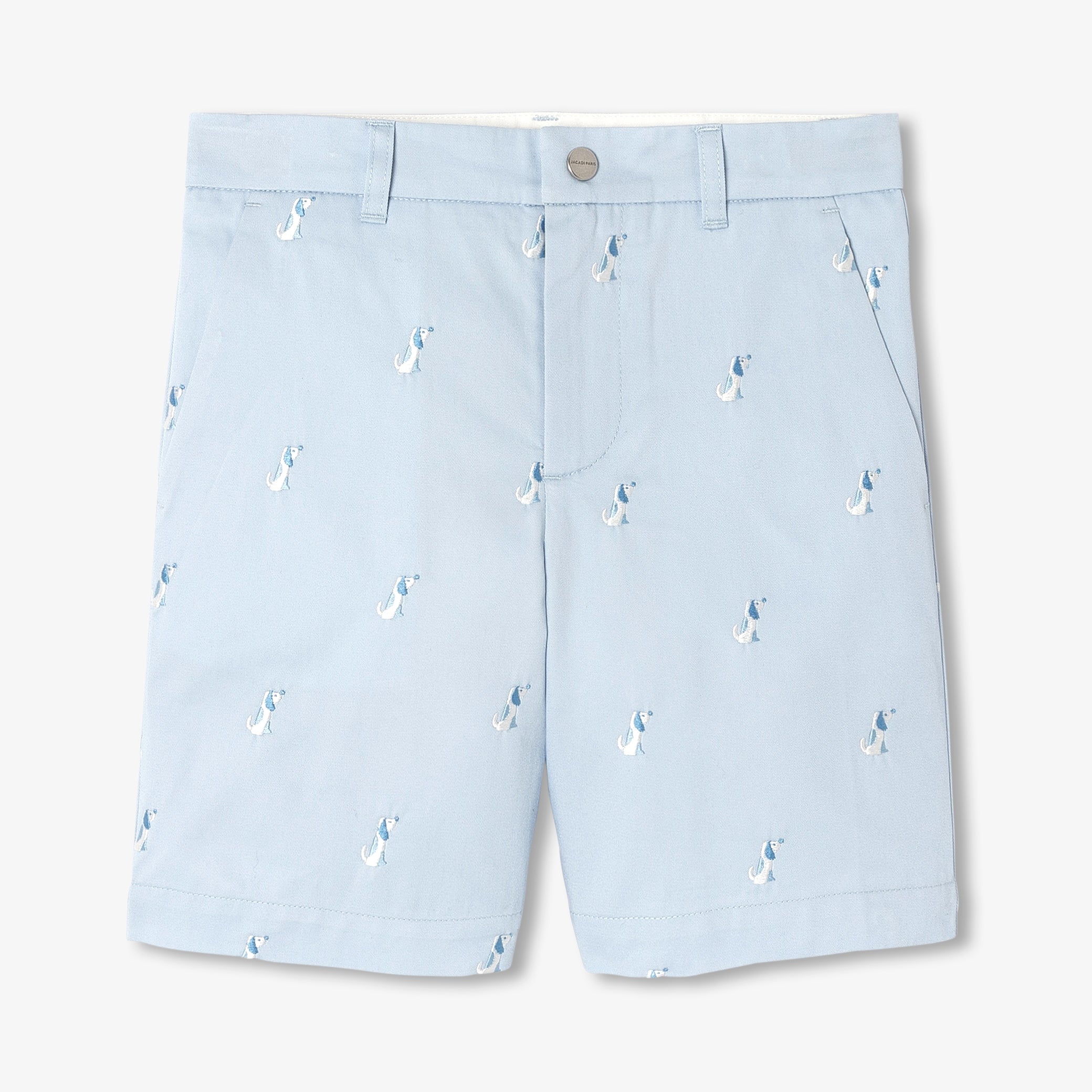Boys' cotton twill Bermuda shorts
