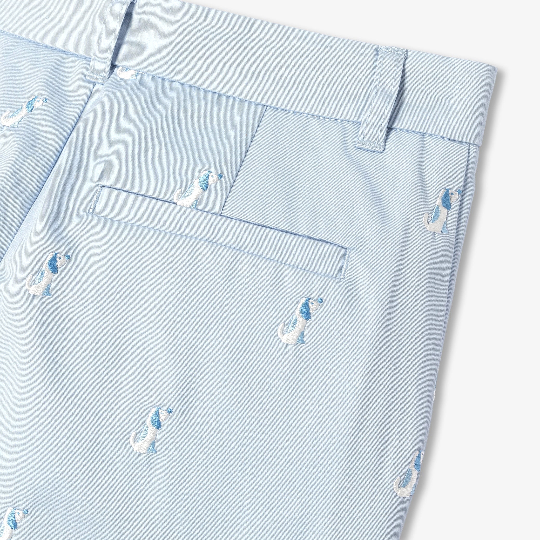 Boys' cotton twill Bermuda shorts