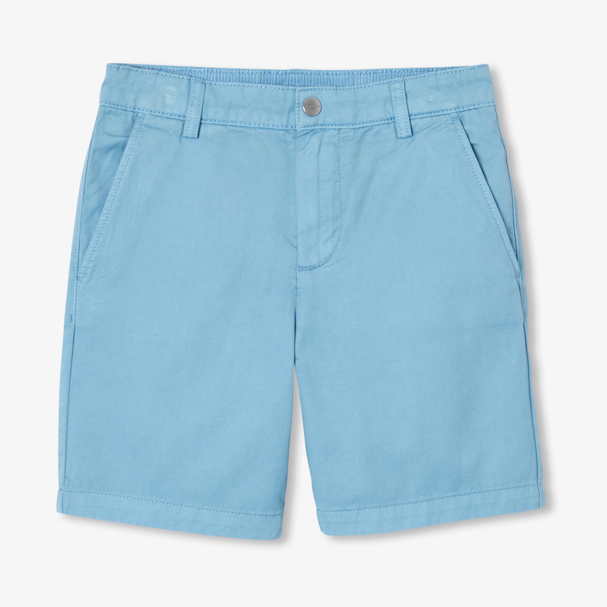 Boys' cotton twill Bermuda shorts