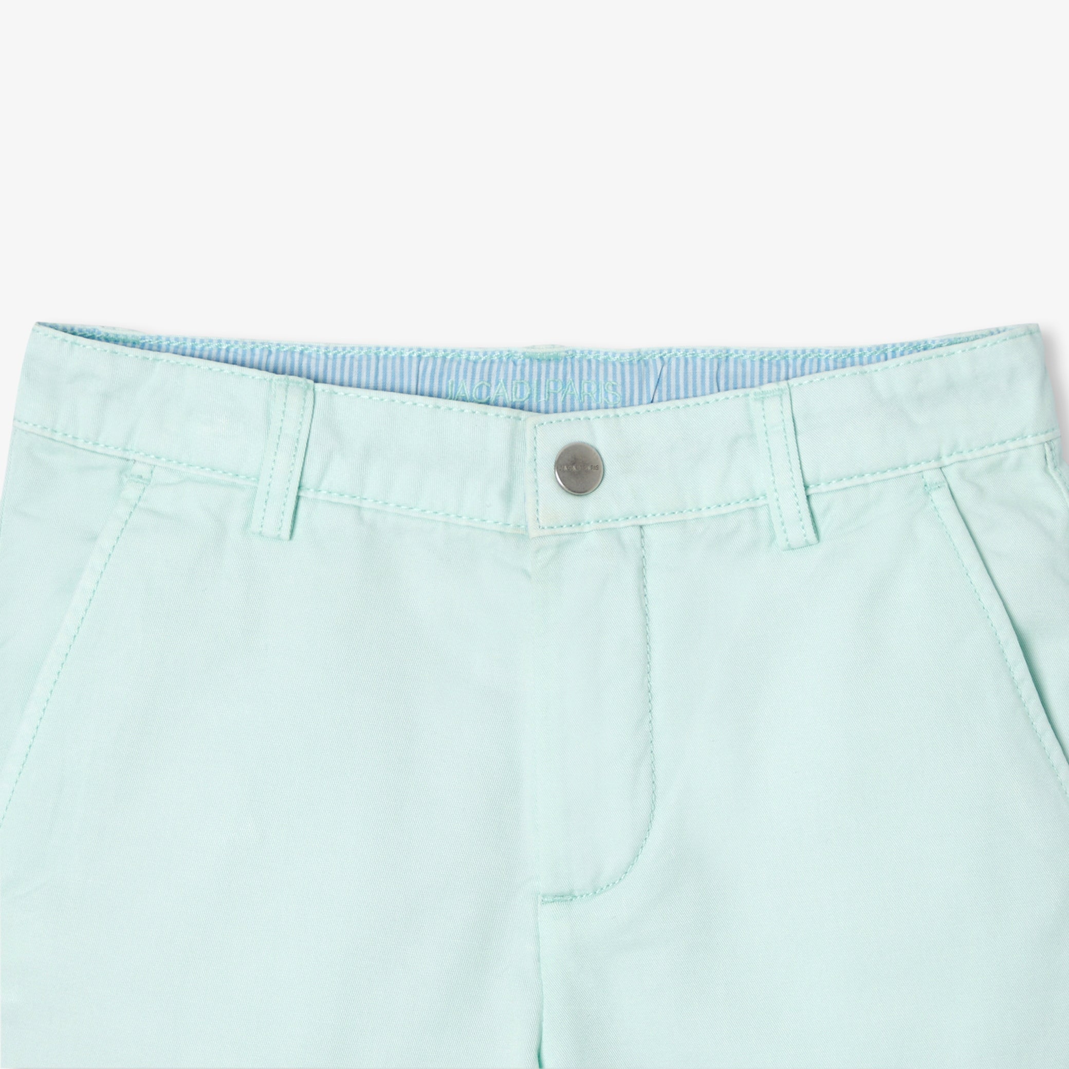 Boys' cotton twill Bermuda shorts