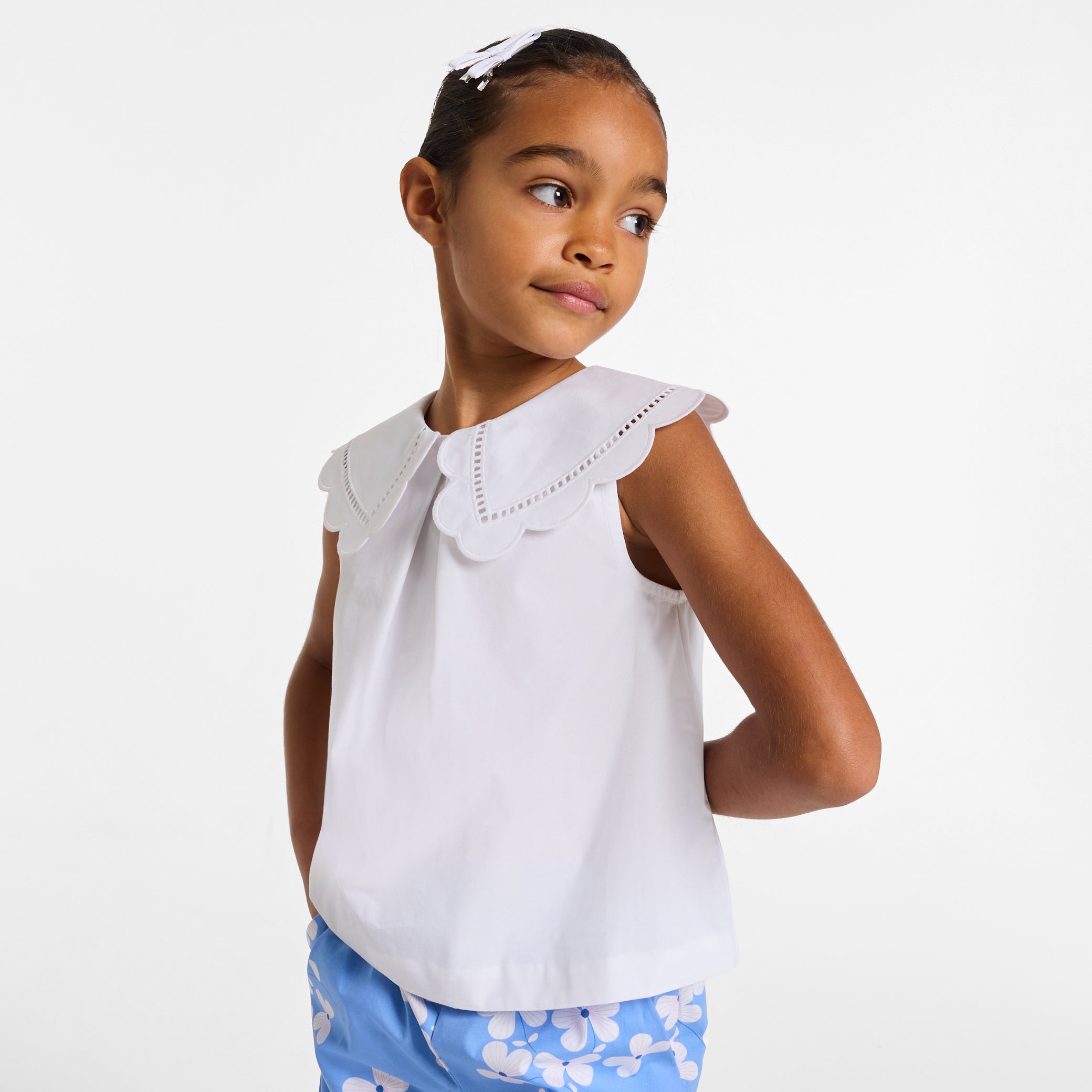 Girls' poplin blouse