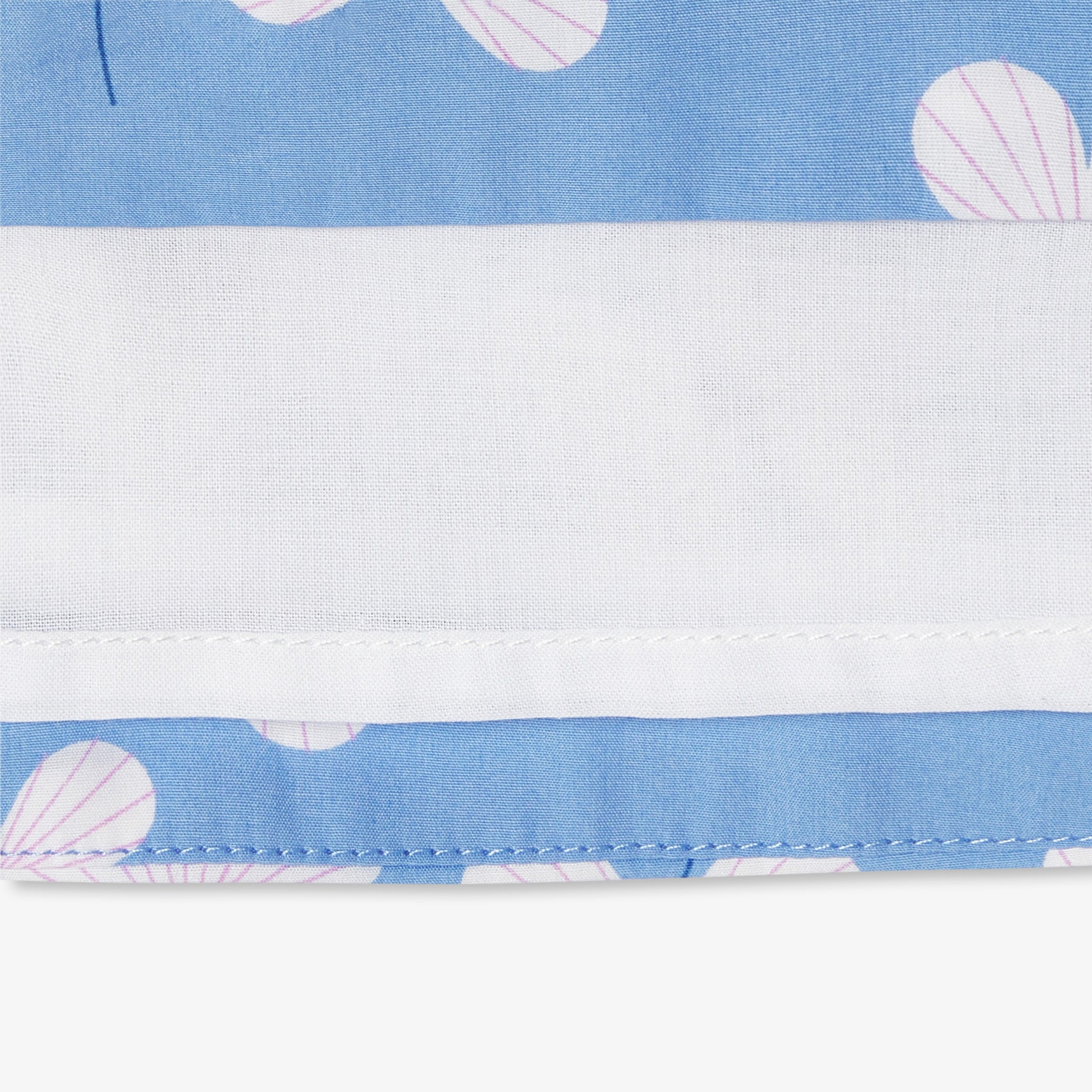 Girls' poplin dress with floral print