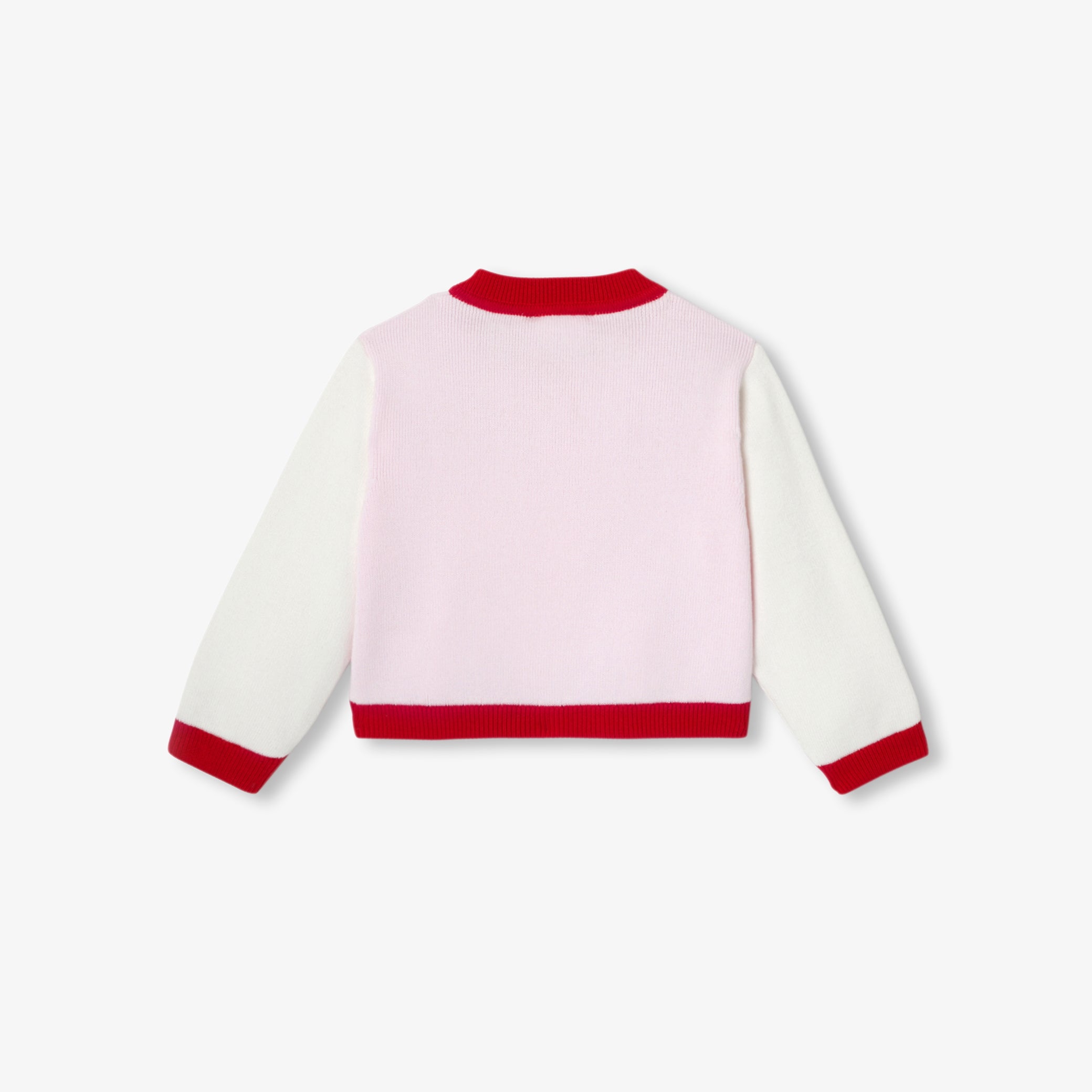 Baby girl varsity-style cardigan