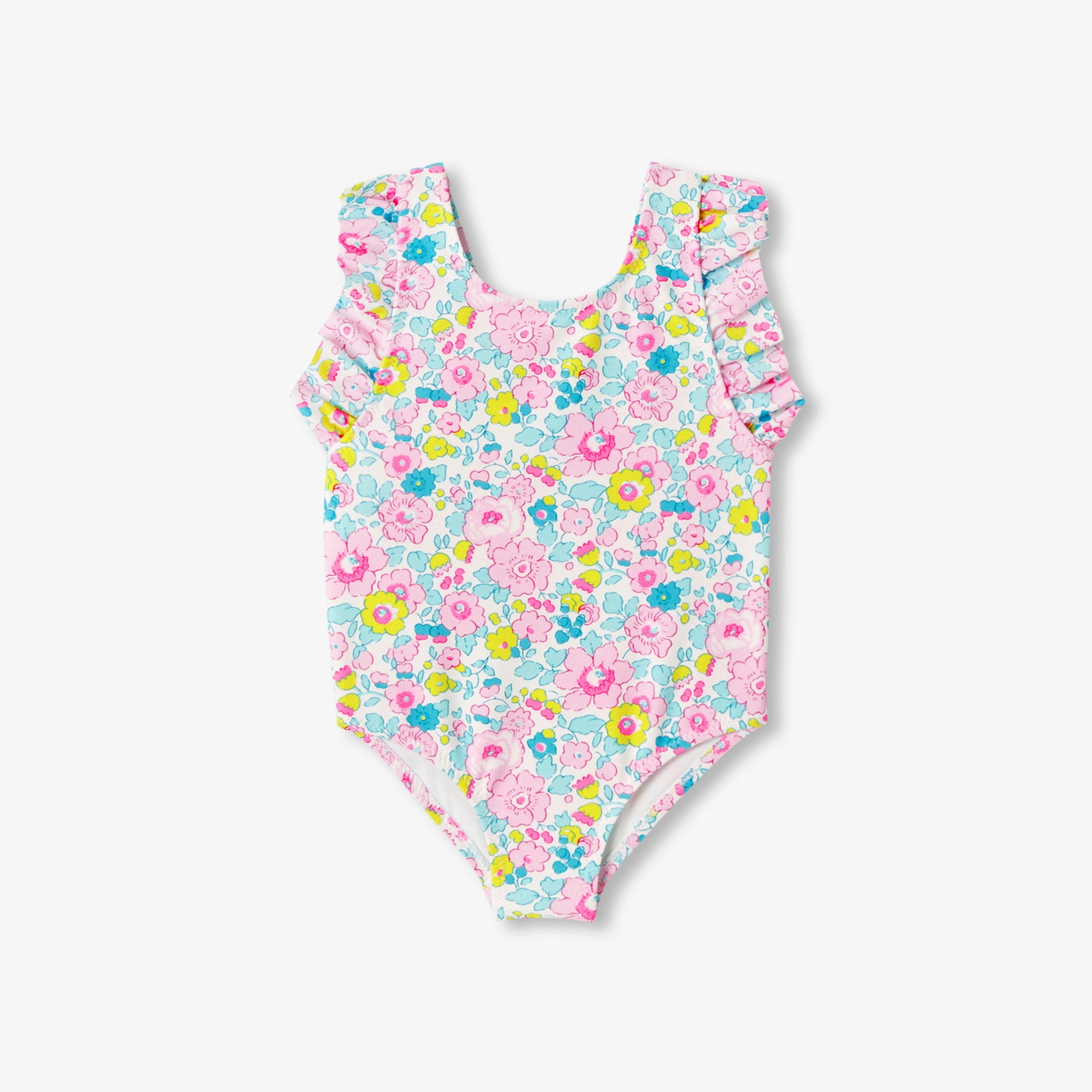 Baby girl Liberty fabric one-piece swimsuit