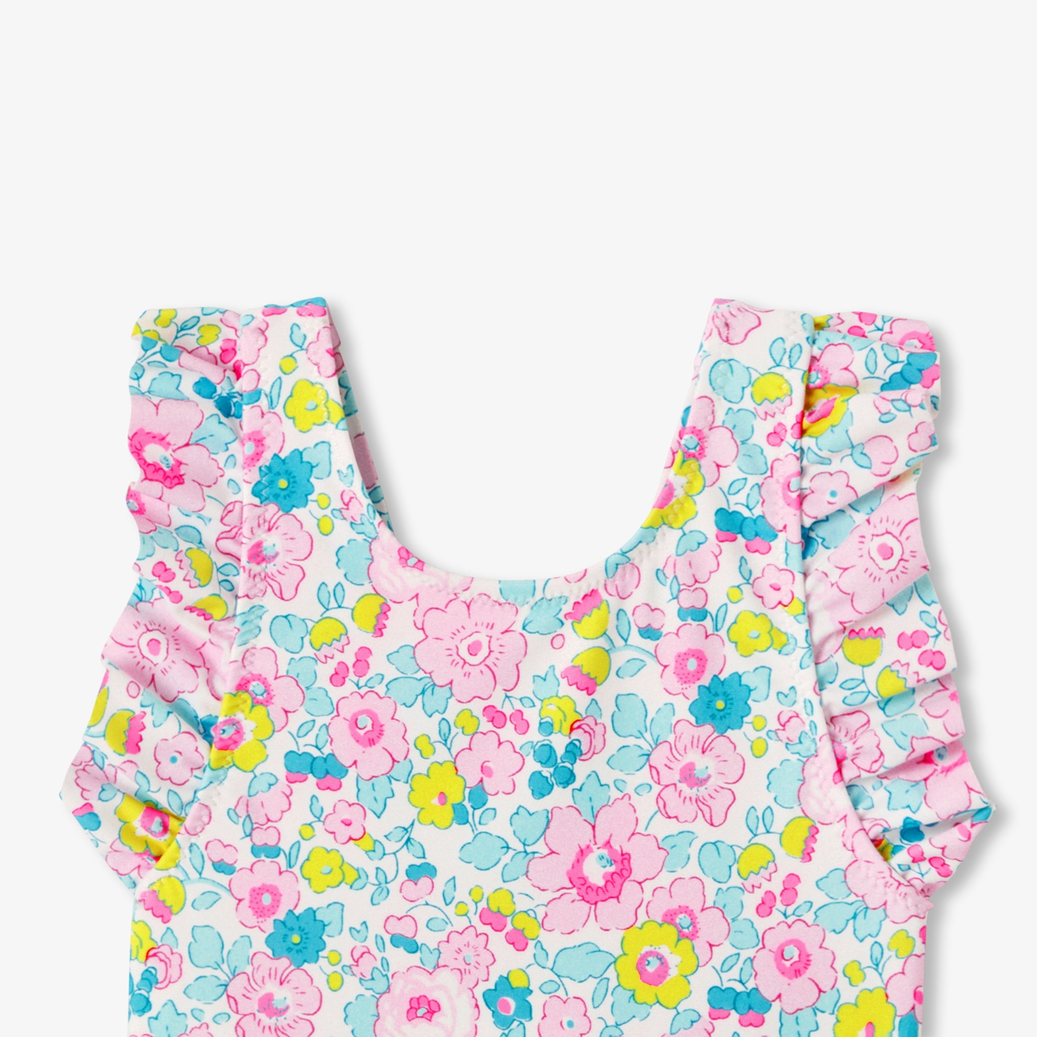 Baby girl Liberty fabric one-piece swimsuit