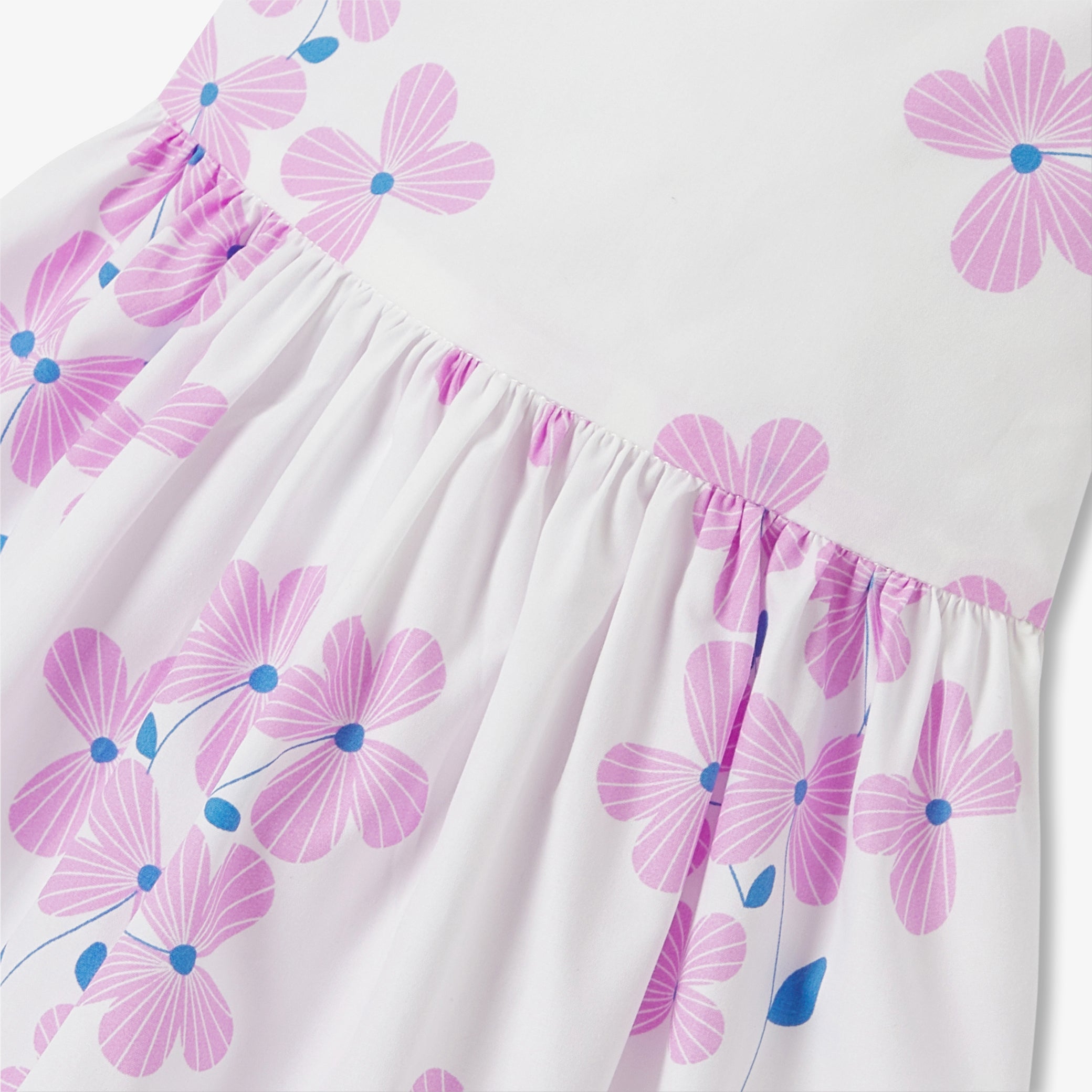 Baby girl dress in printed poplin
