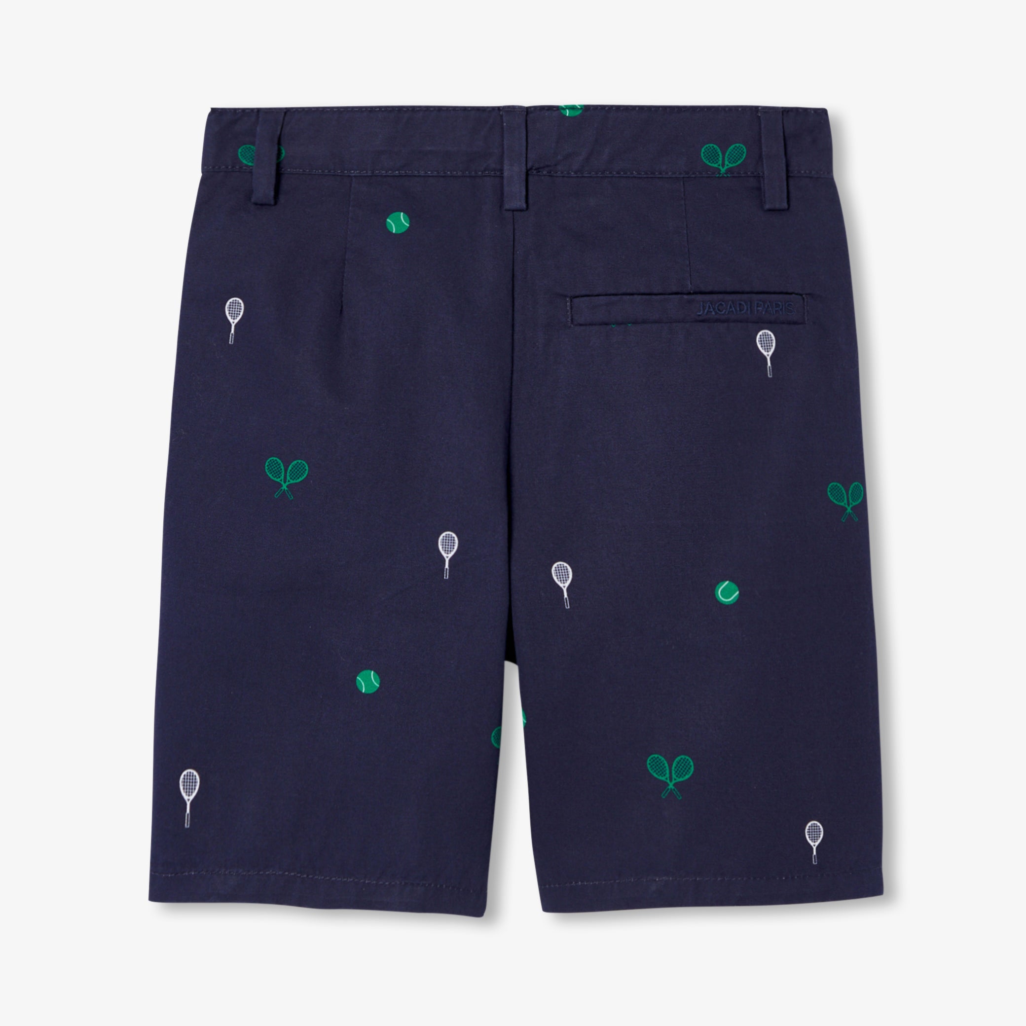 Boys' printed twill Bermuda shorts