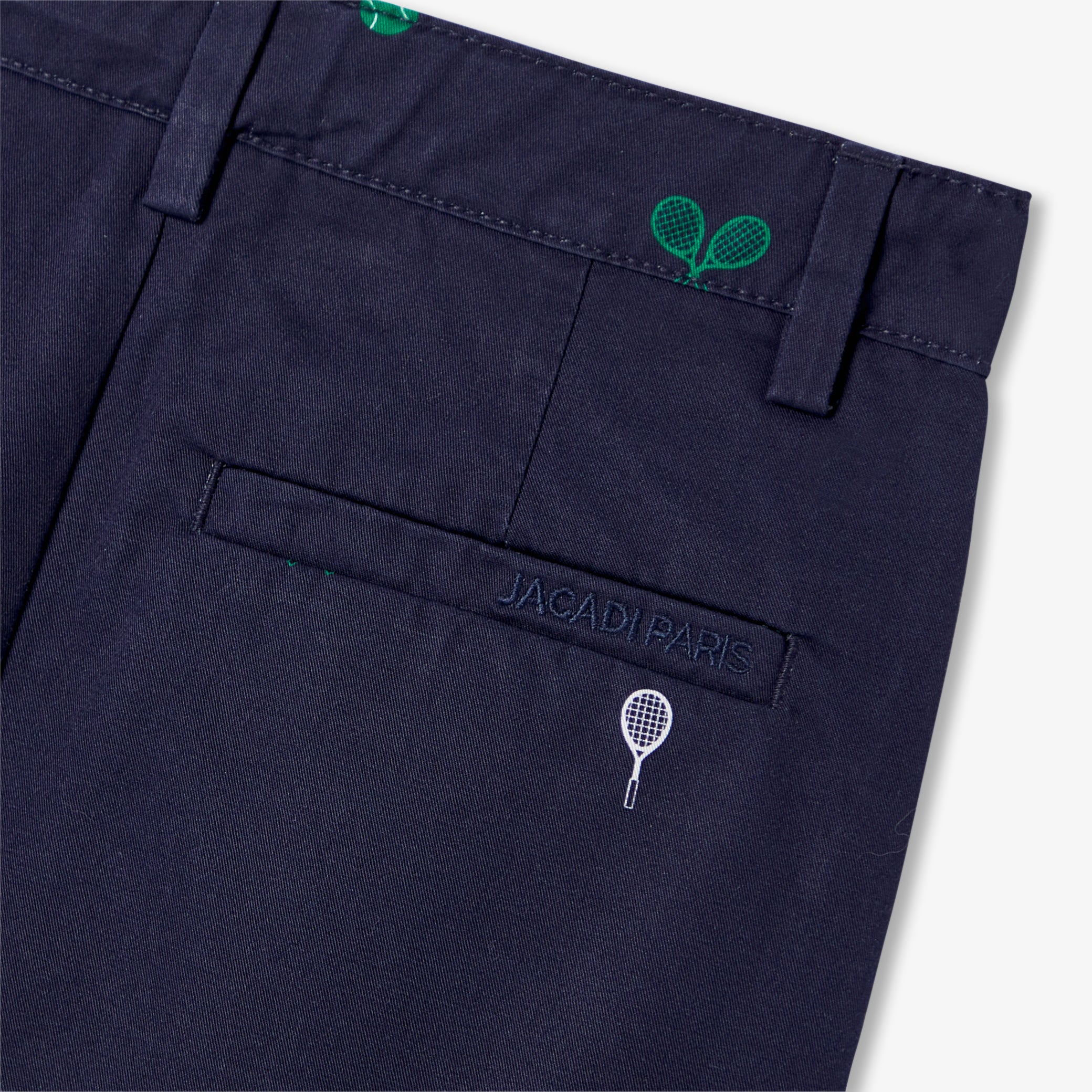 Boys' printed twill Bermuda shorts