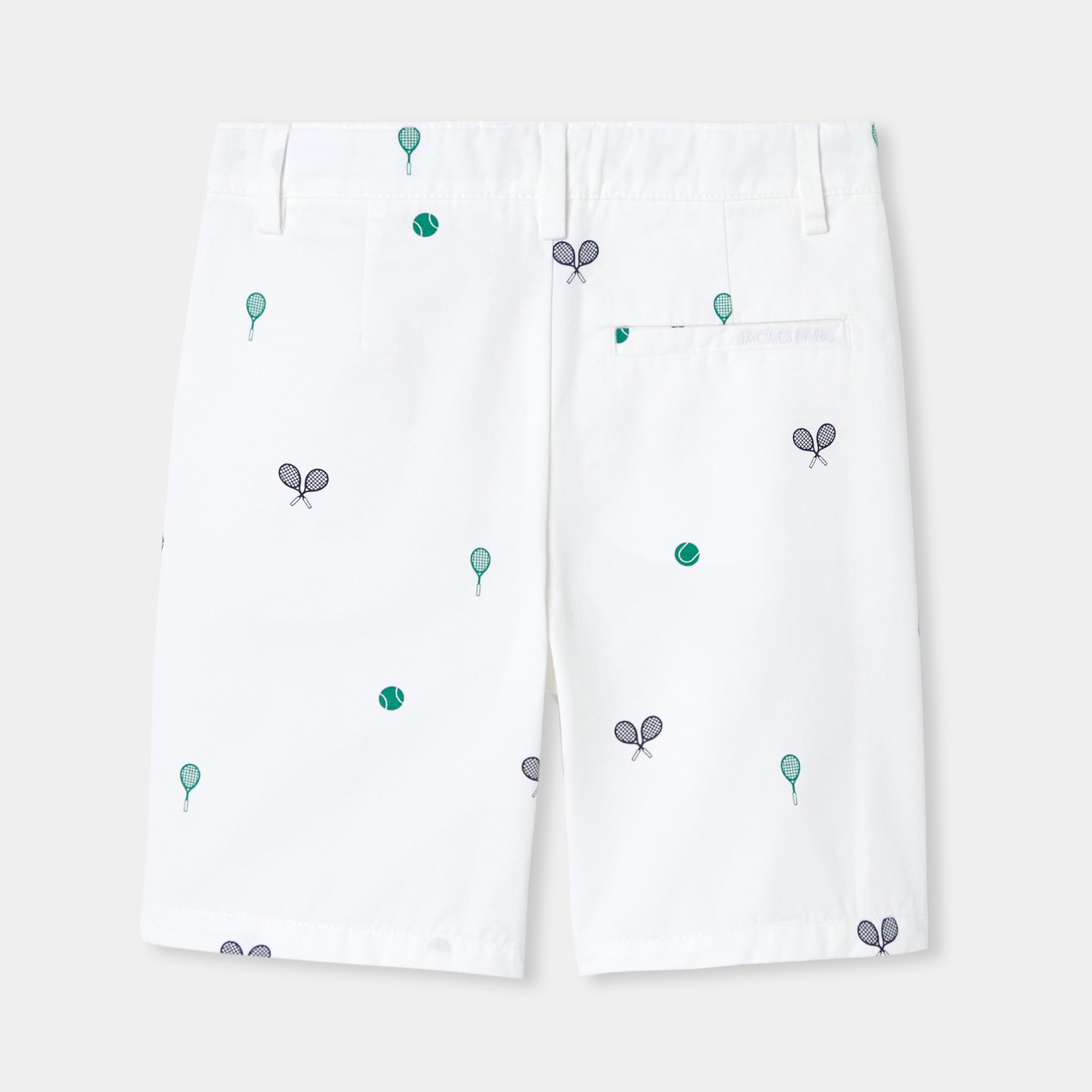 Boys' printed twill Bermuda shorts