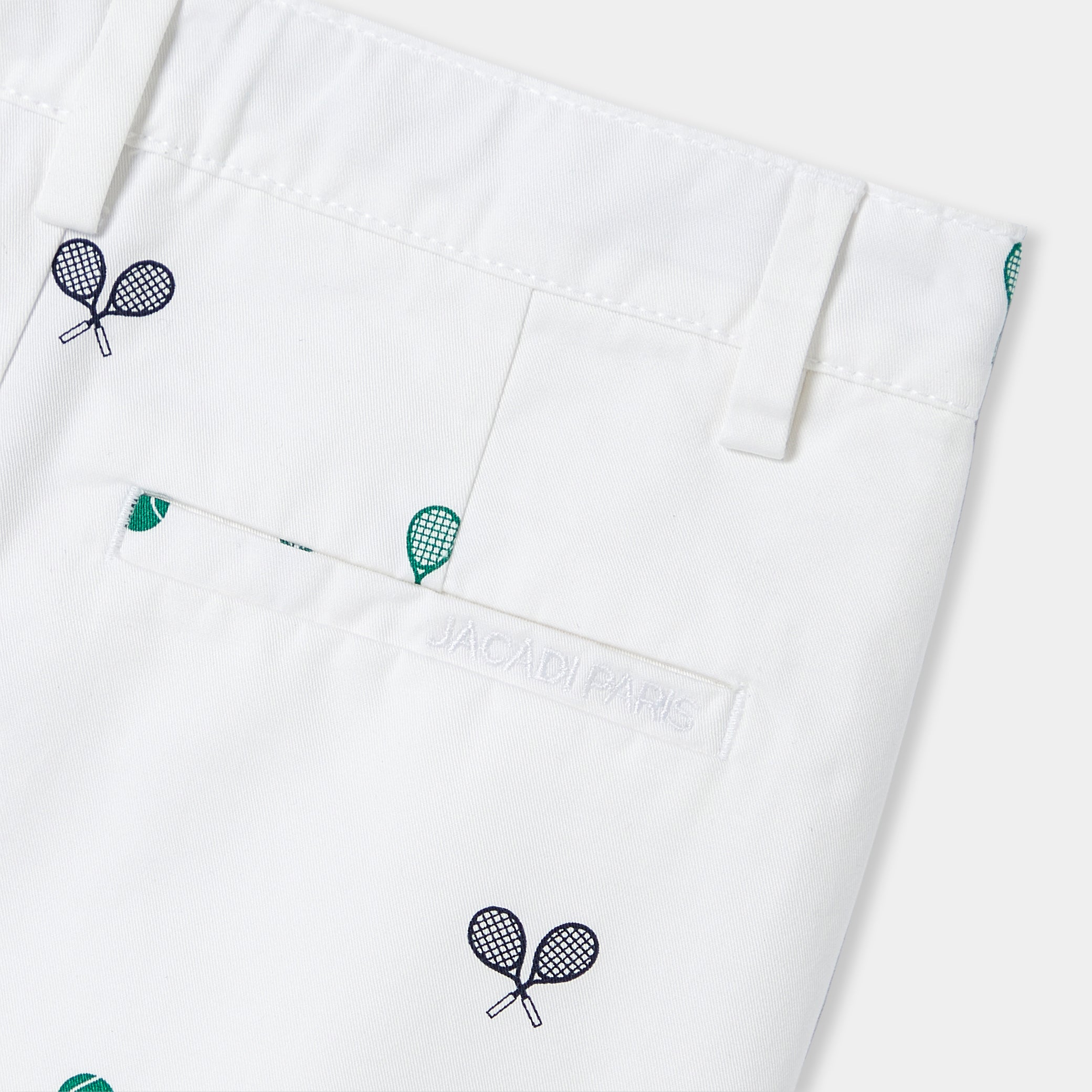 Boys' printed twill Bermuda shorts