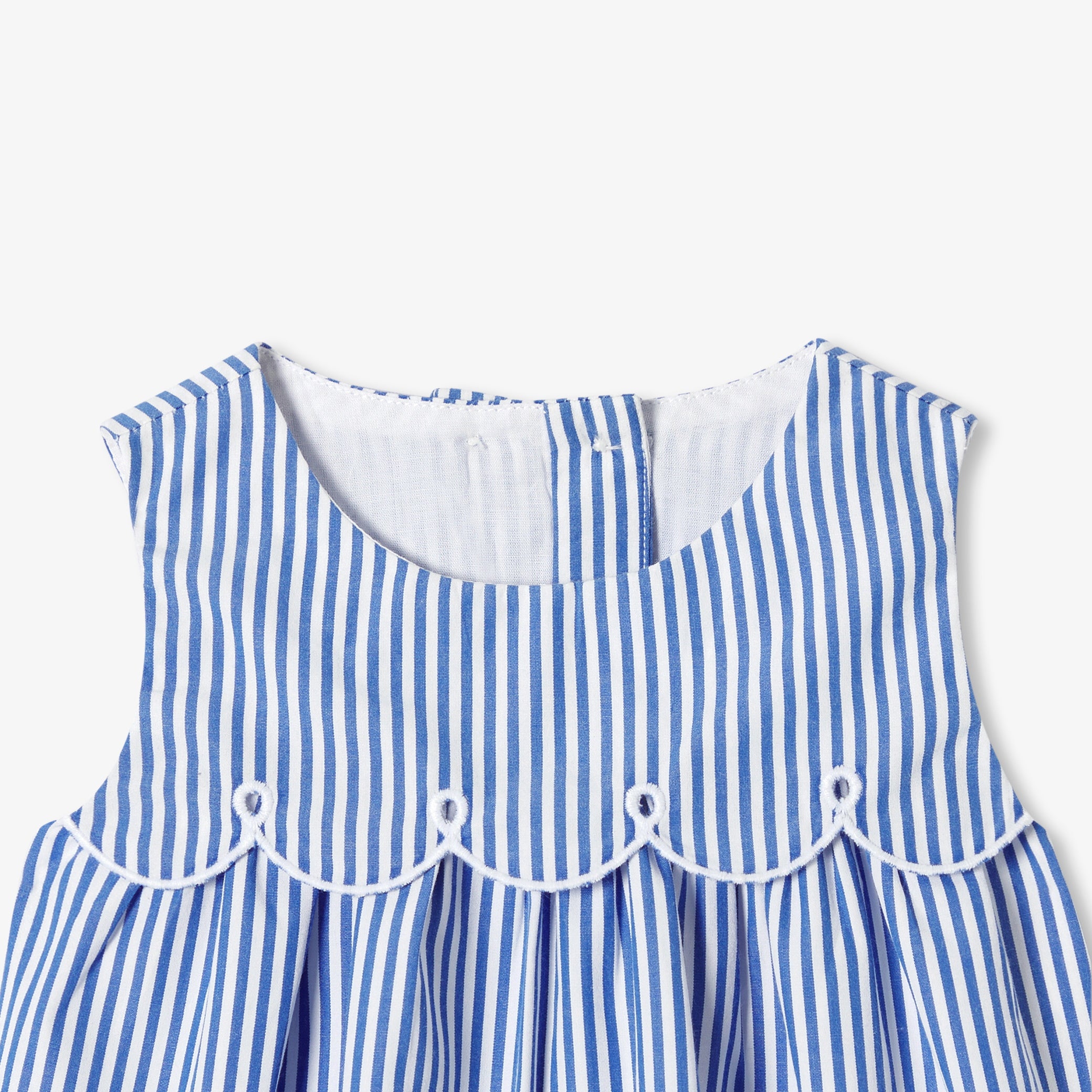 Baby girl striped poplin shorts set