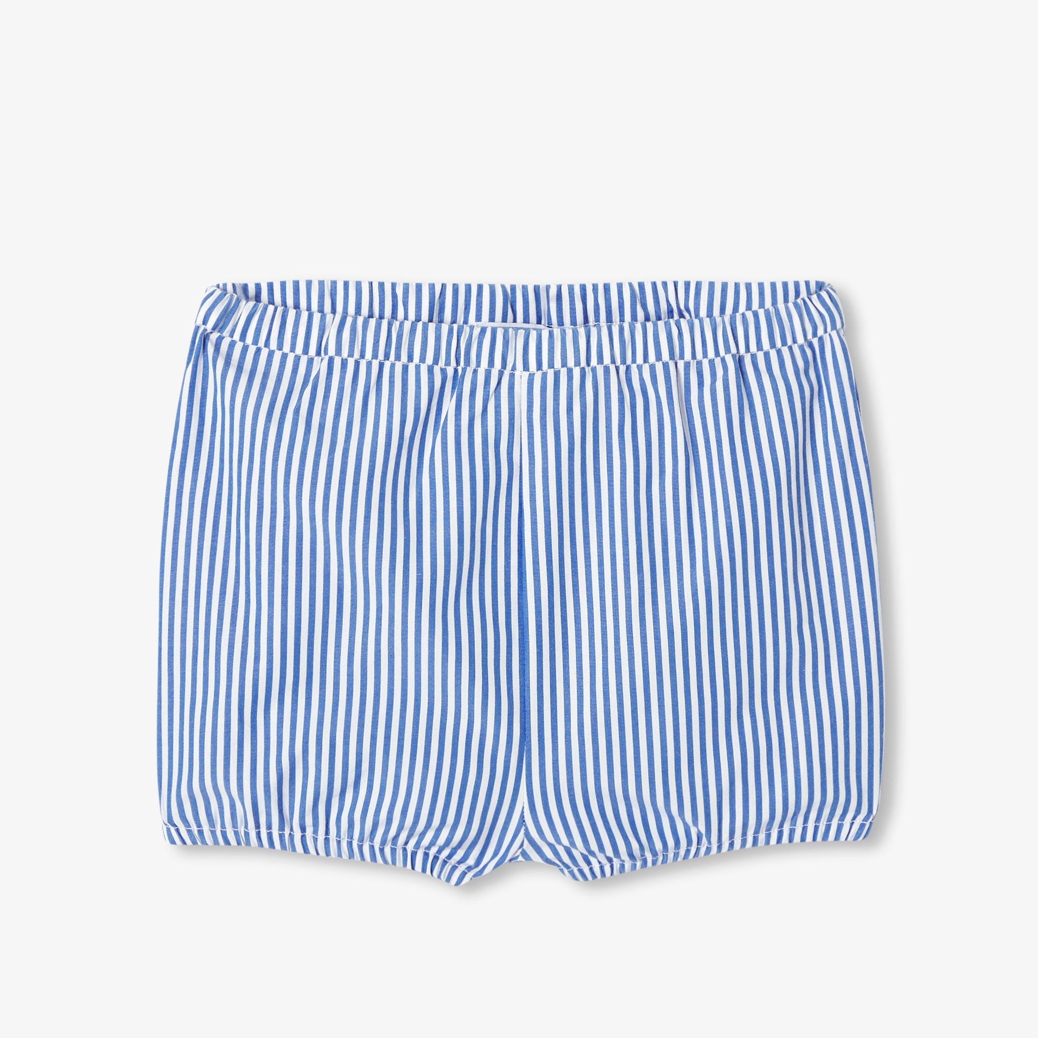 Baby girl striped poplin shorts set