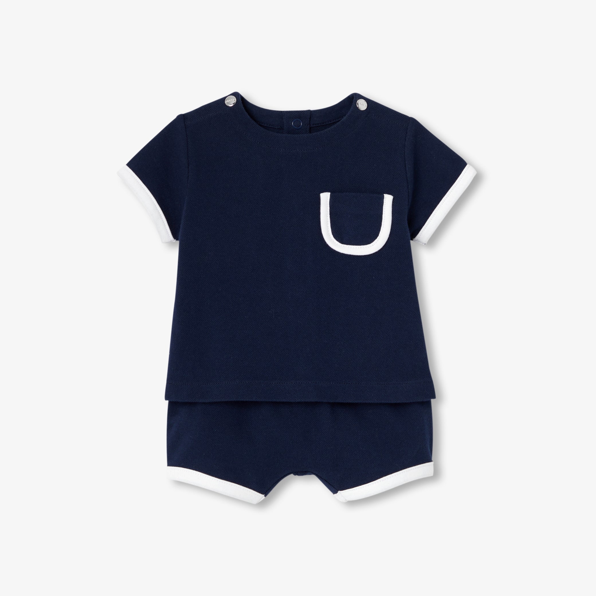 Baby cotton piqué set