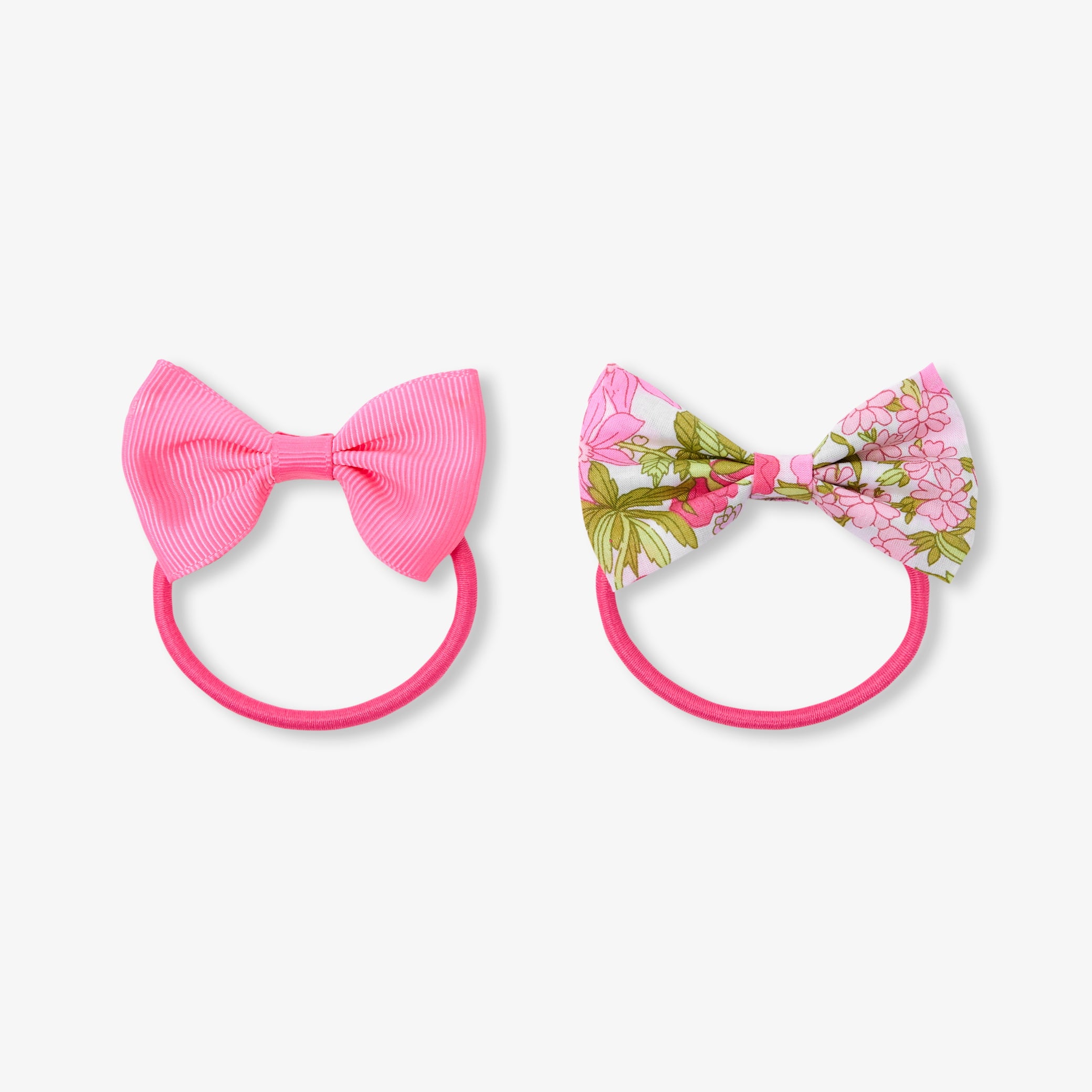 Pair of girls' hair ties with bows