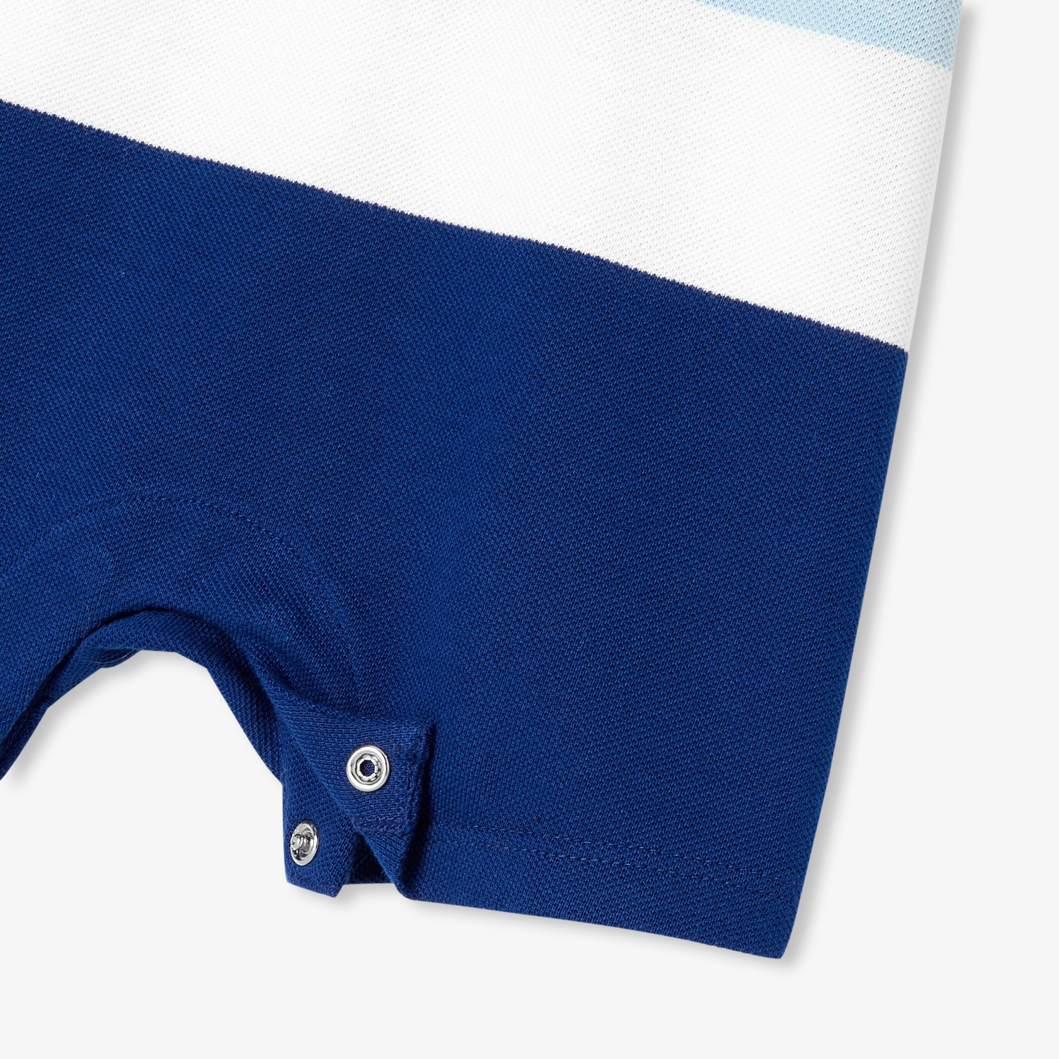 Baby boy cotton piqué jumpsuit