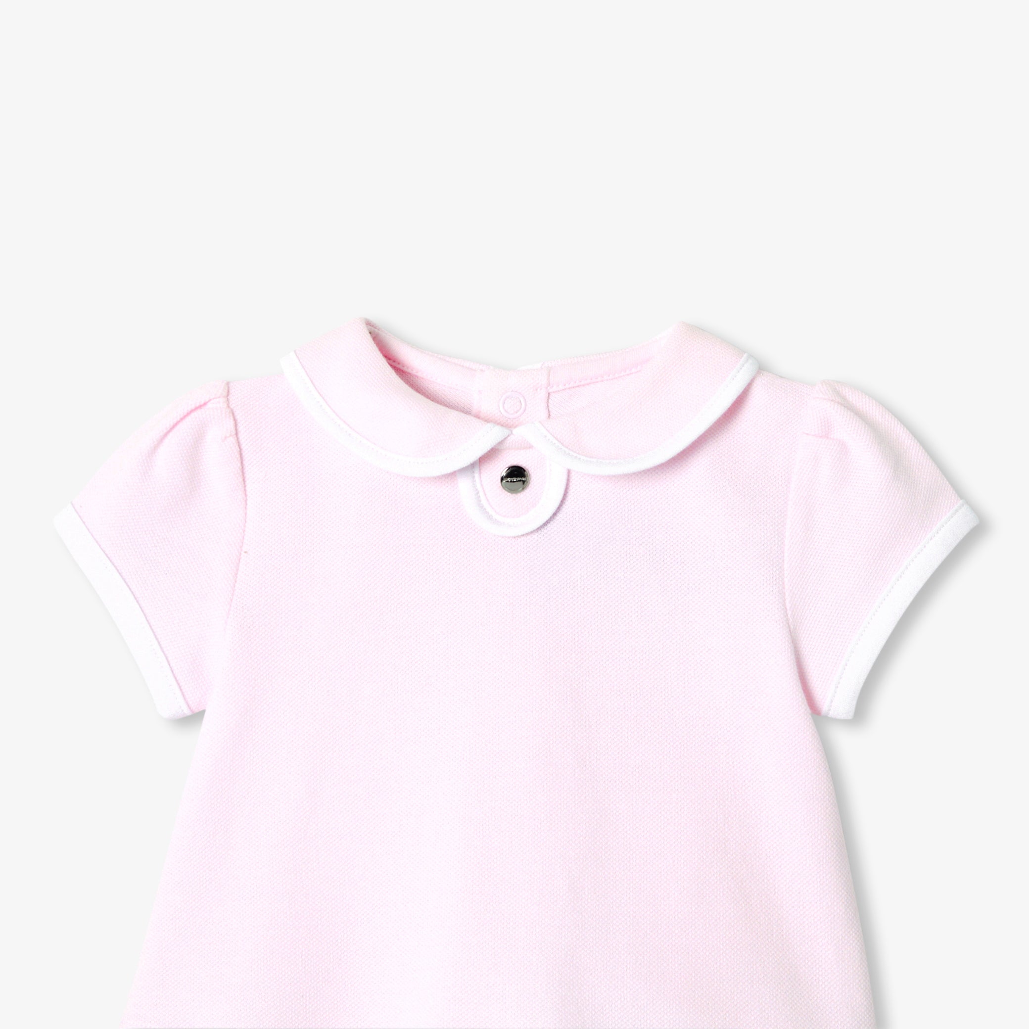 Baby girl set in cotton piqué