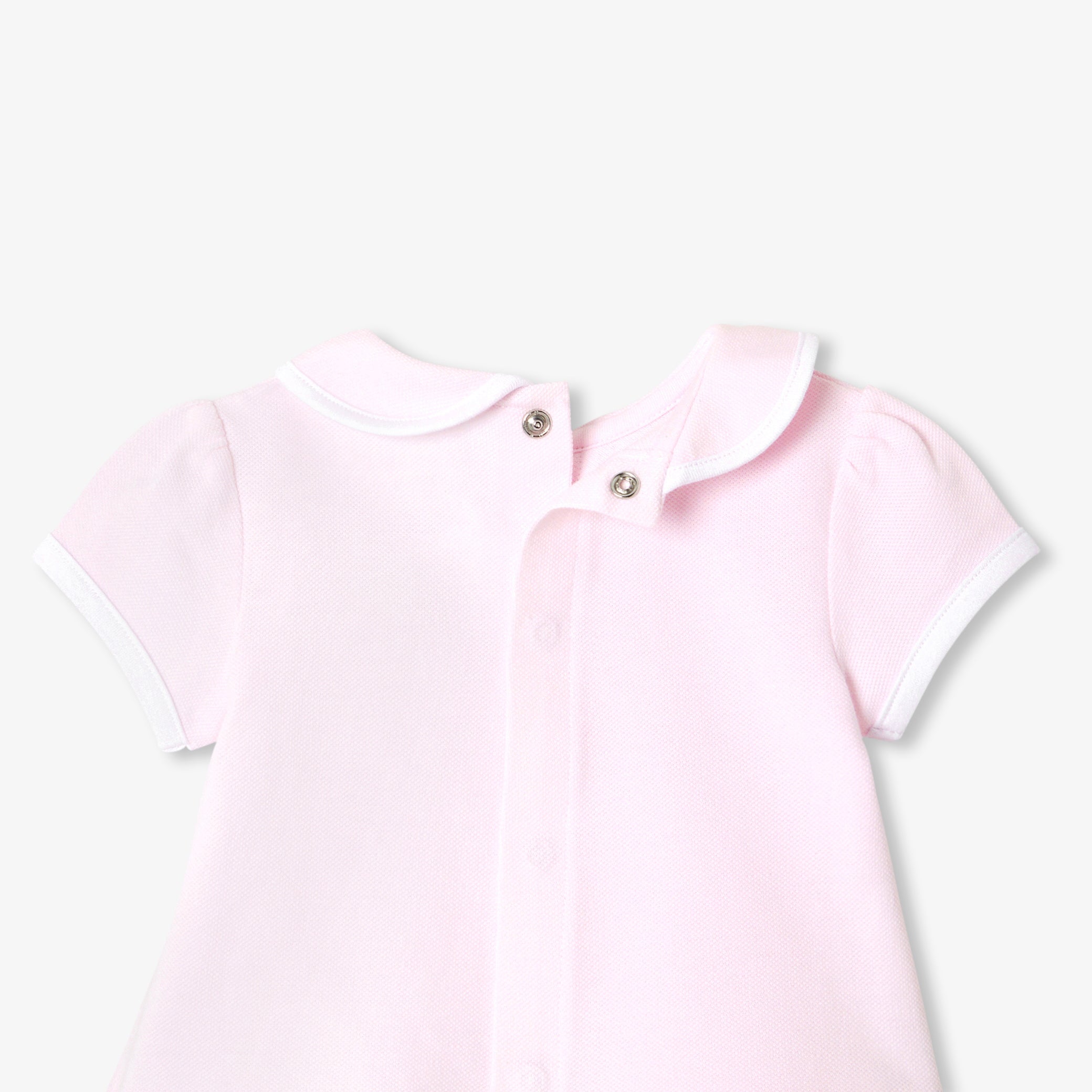 Baby girl set in cotton piqué