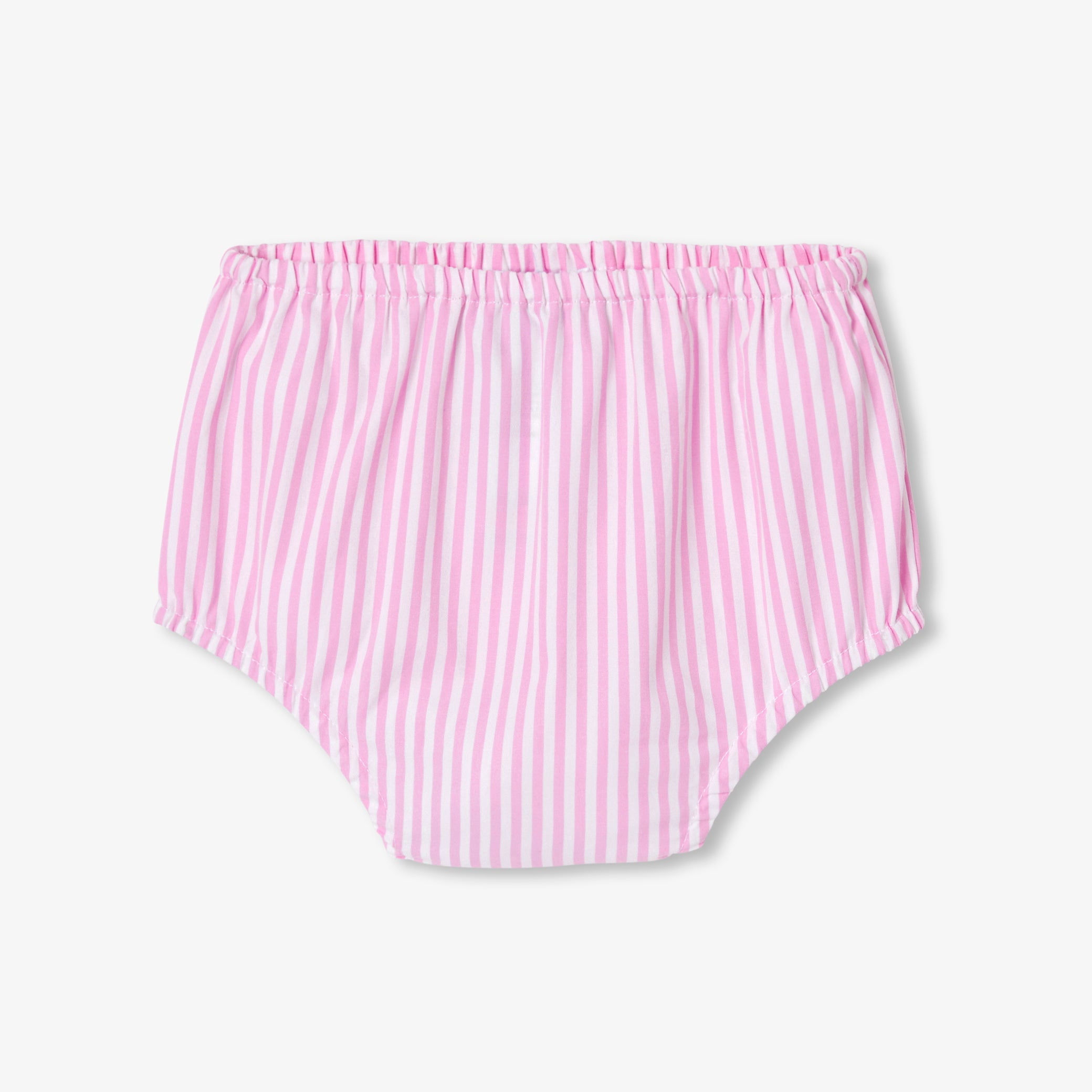 Baby girl dress in striped poplin
