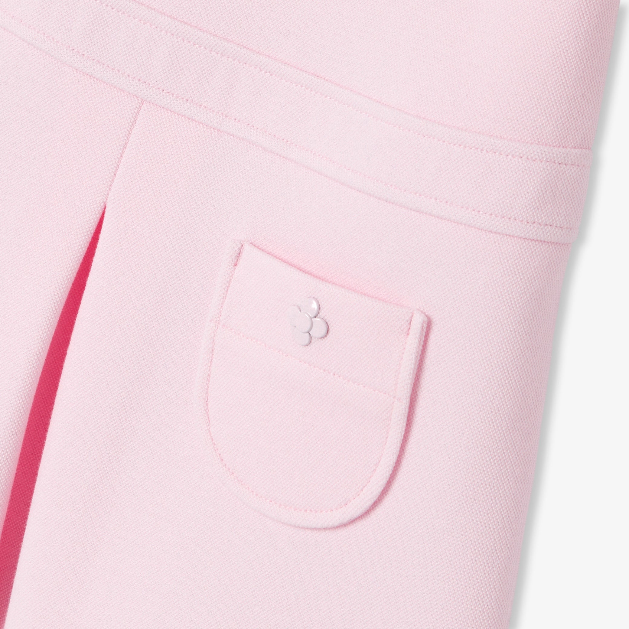 Girls' piqué knit dress