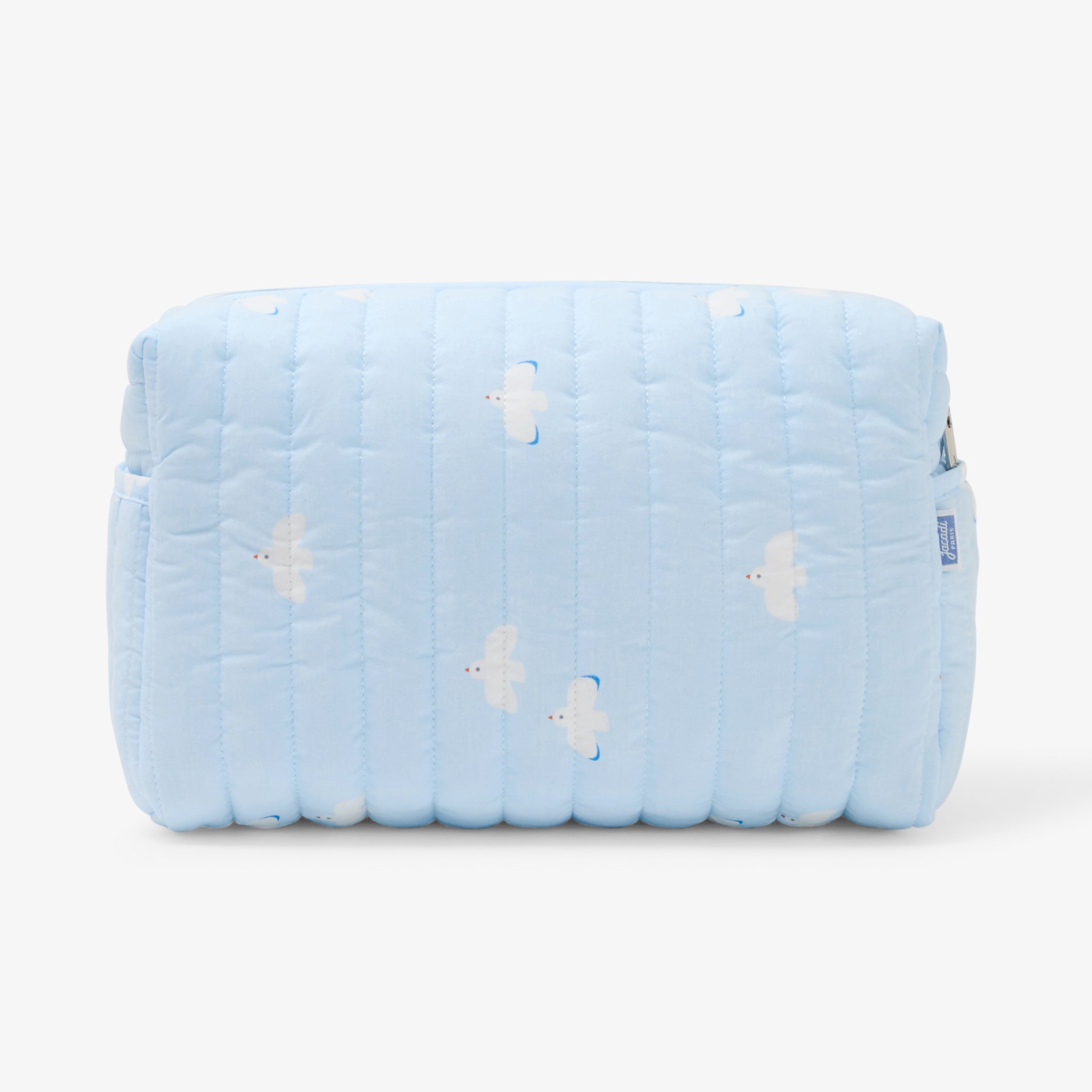 Quilted cotton toiletry bag