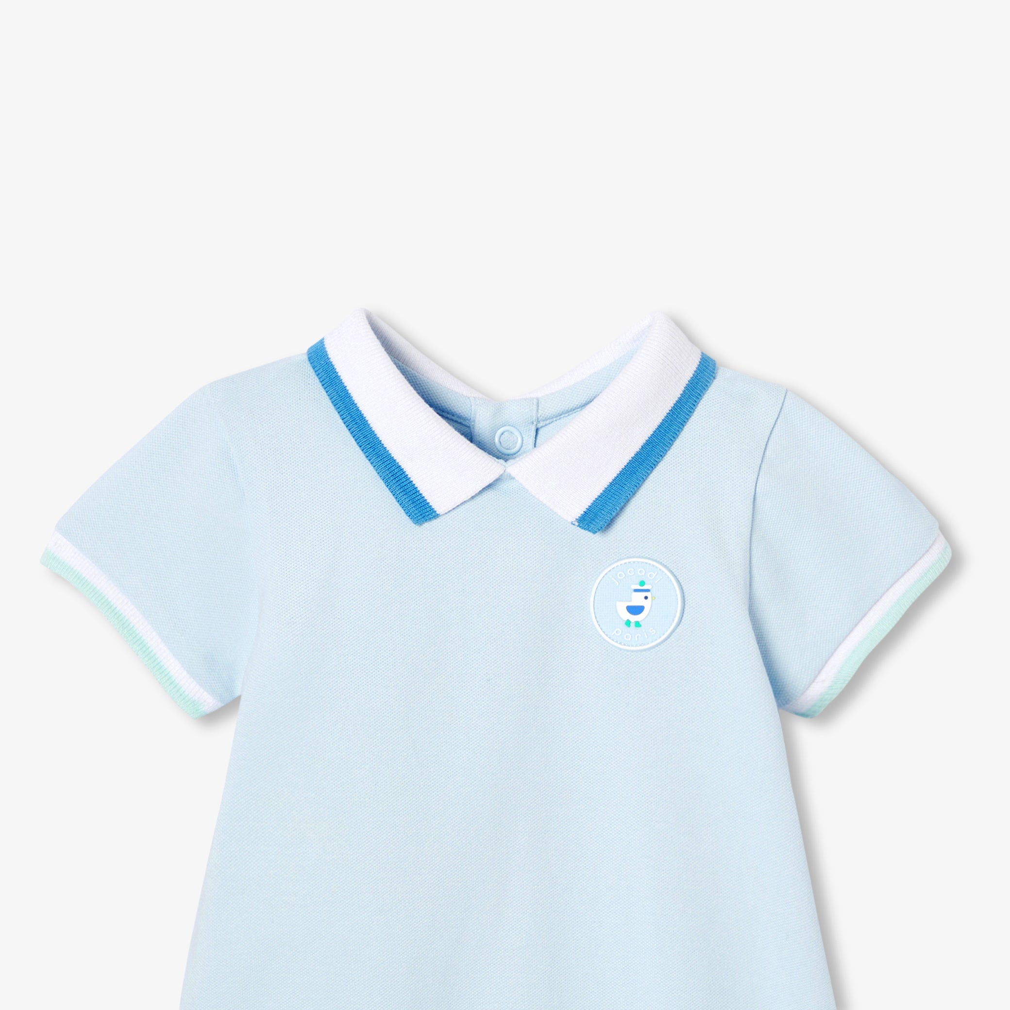 Baby boy polo short jumpsuit