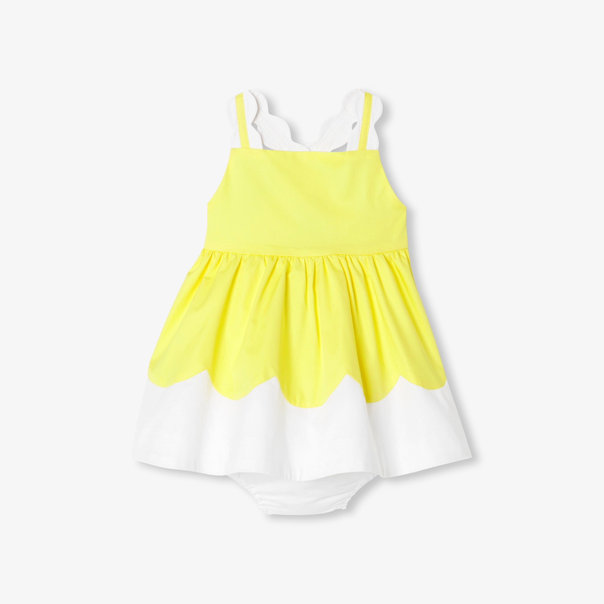 Baby girl poplin ceremony dress
