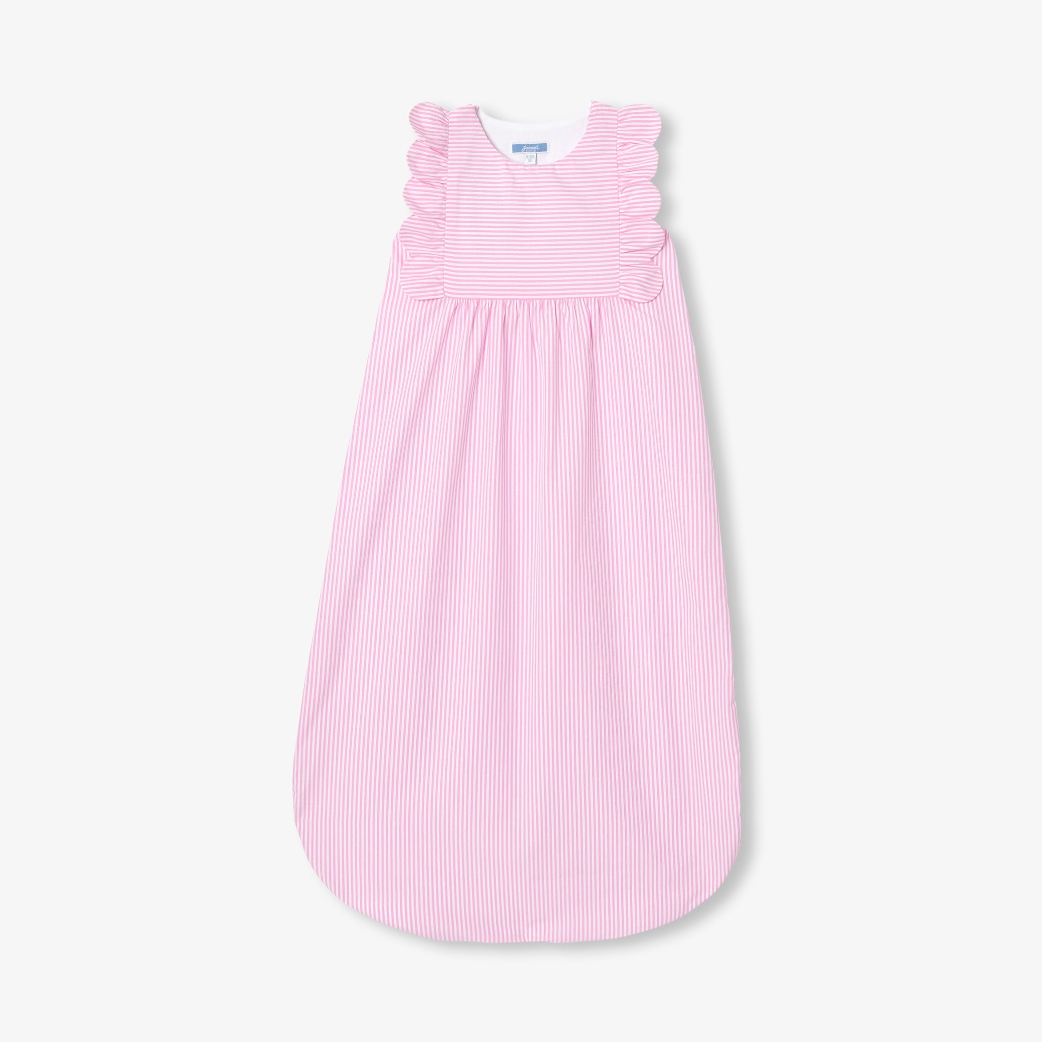 6-24 months adjustable striped poplin sleeping bag