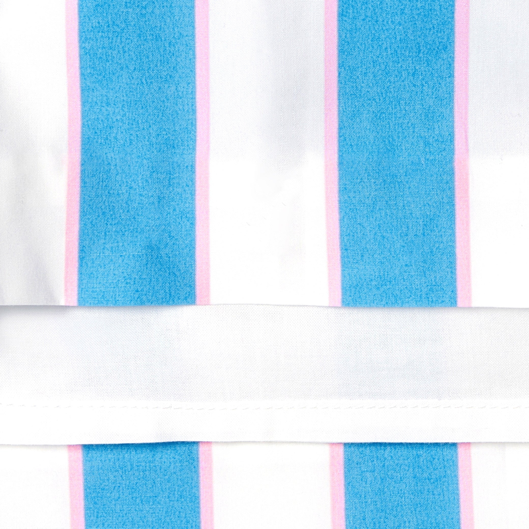 Girls' striped poplin dress
