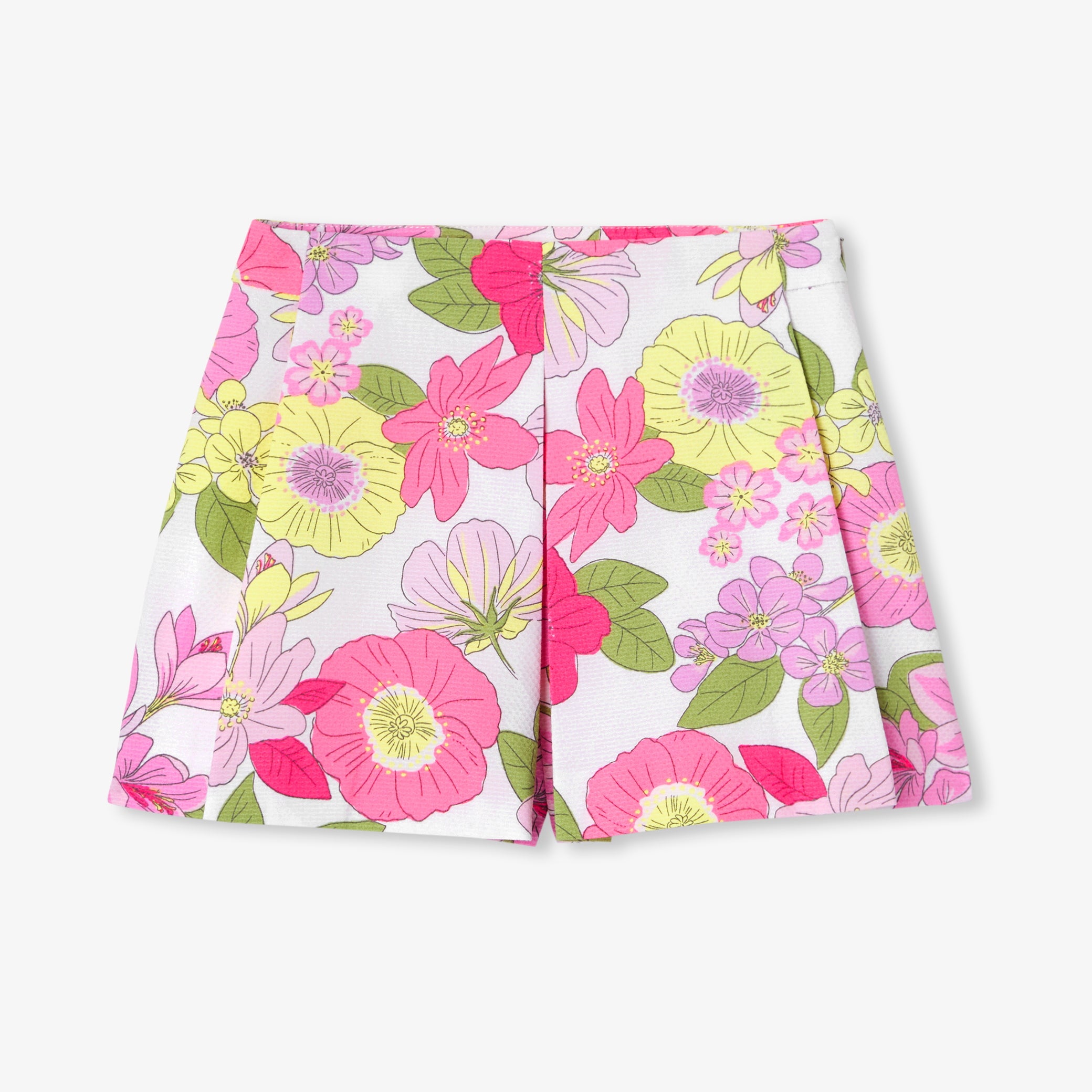 Girls' formal honeycomb pique skirt shorts