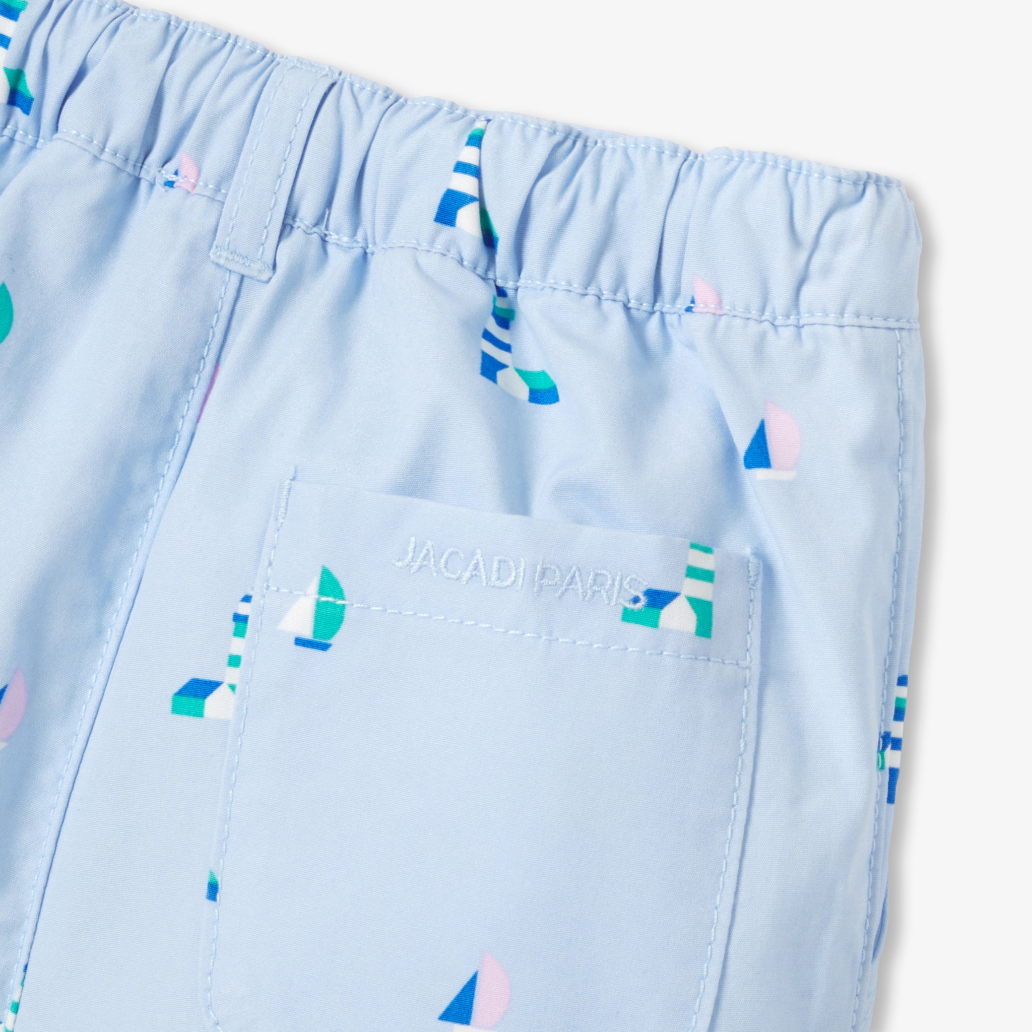 Baby boy patterned cotton shorts