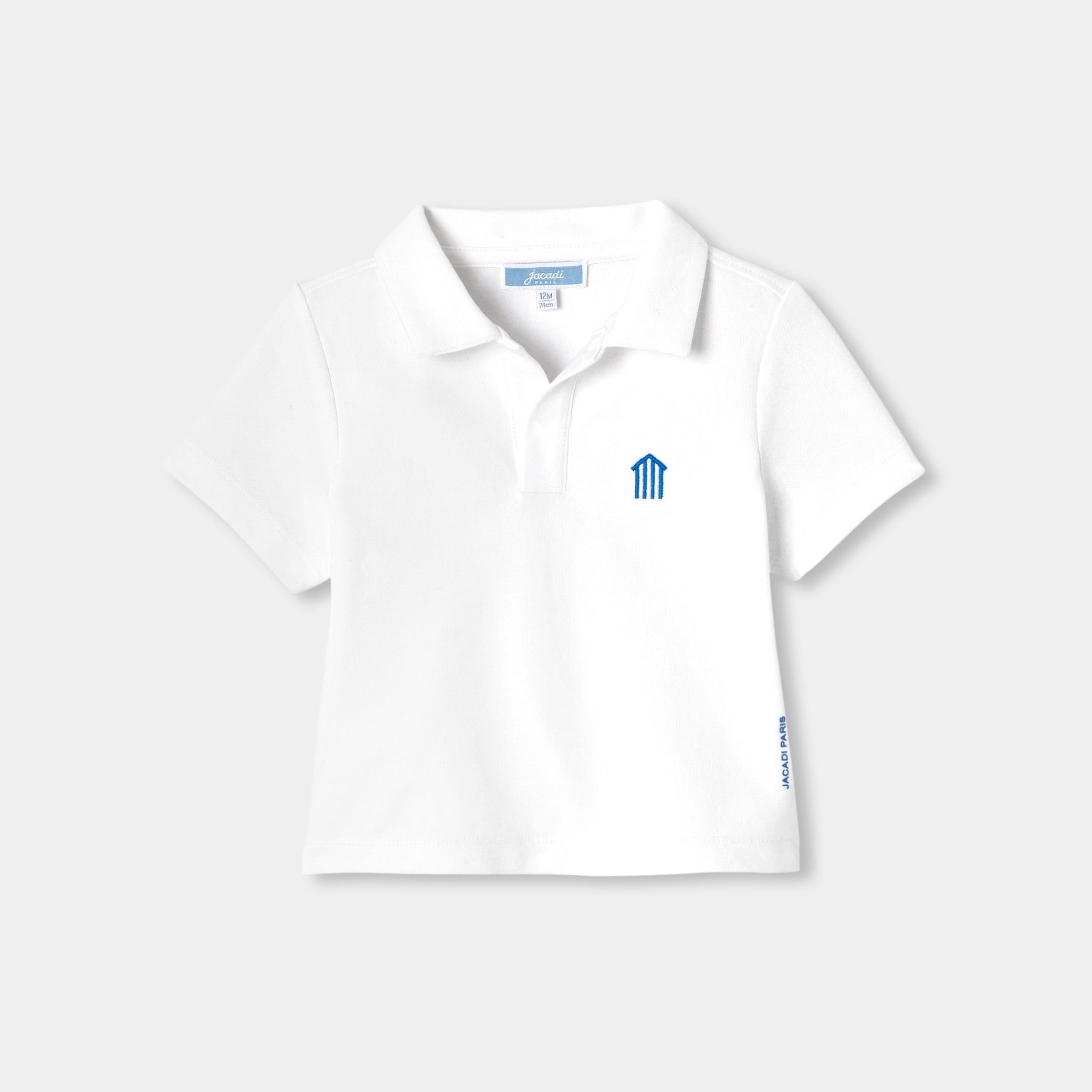 Baby boy mercerised jersey polo shirt