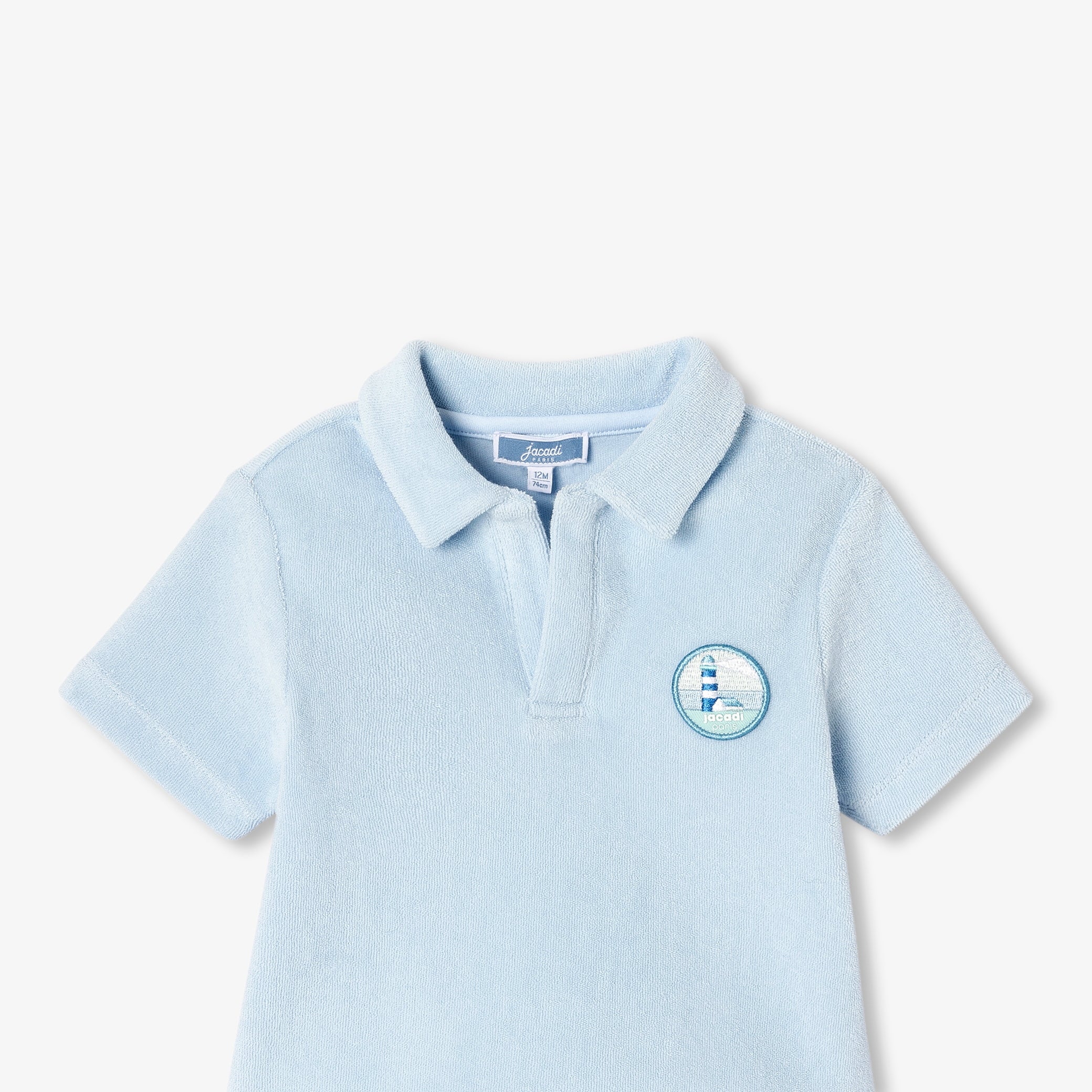 Baby boy terry cotton shorts set