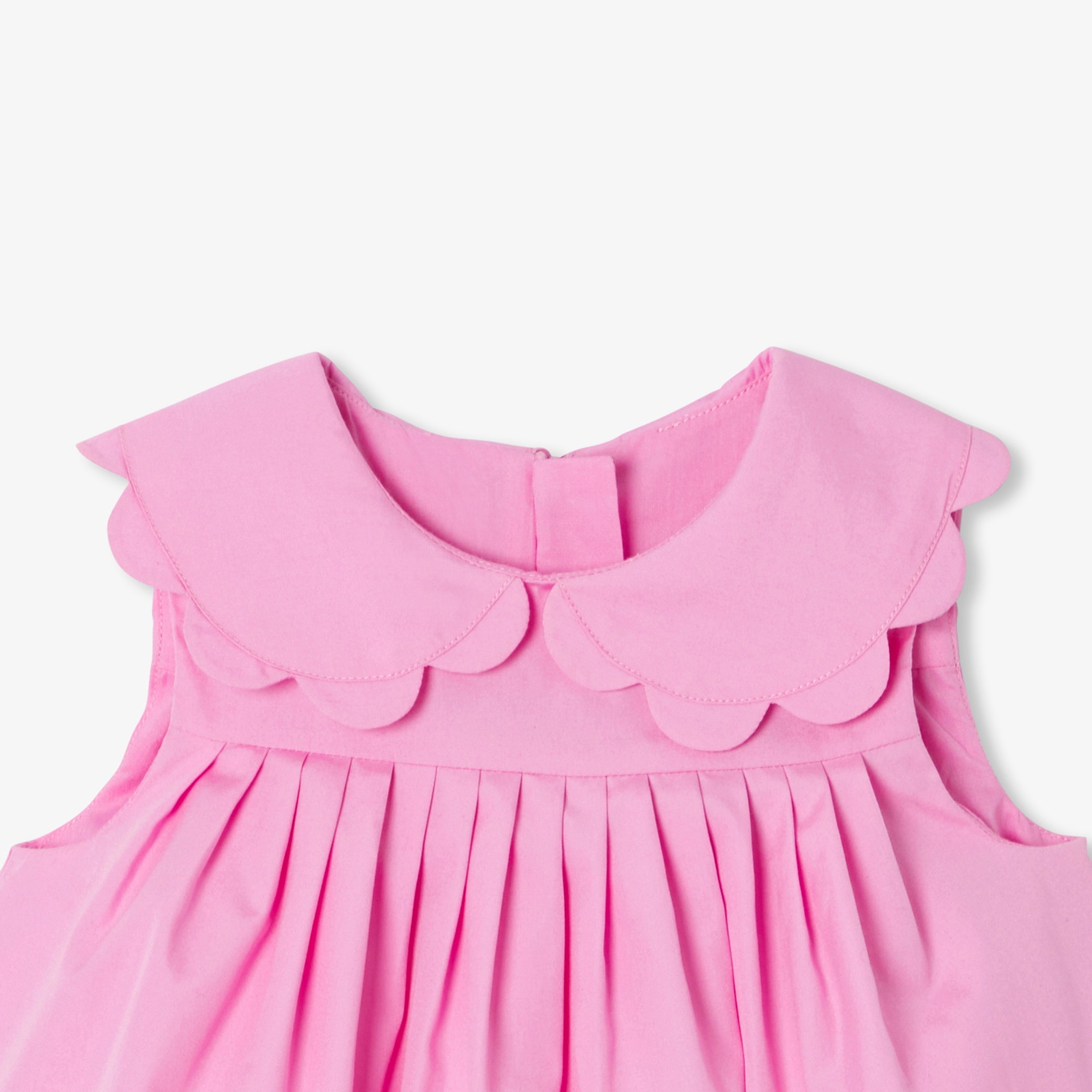 Baby girl's formal dress in cotton poplin