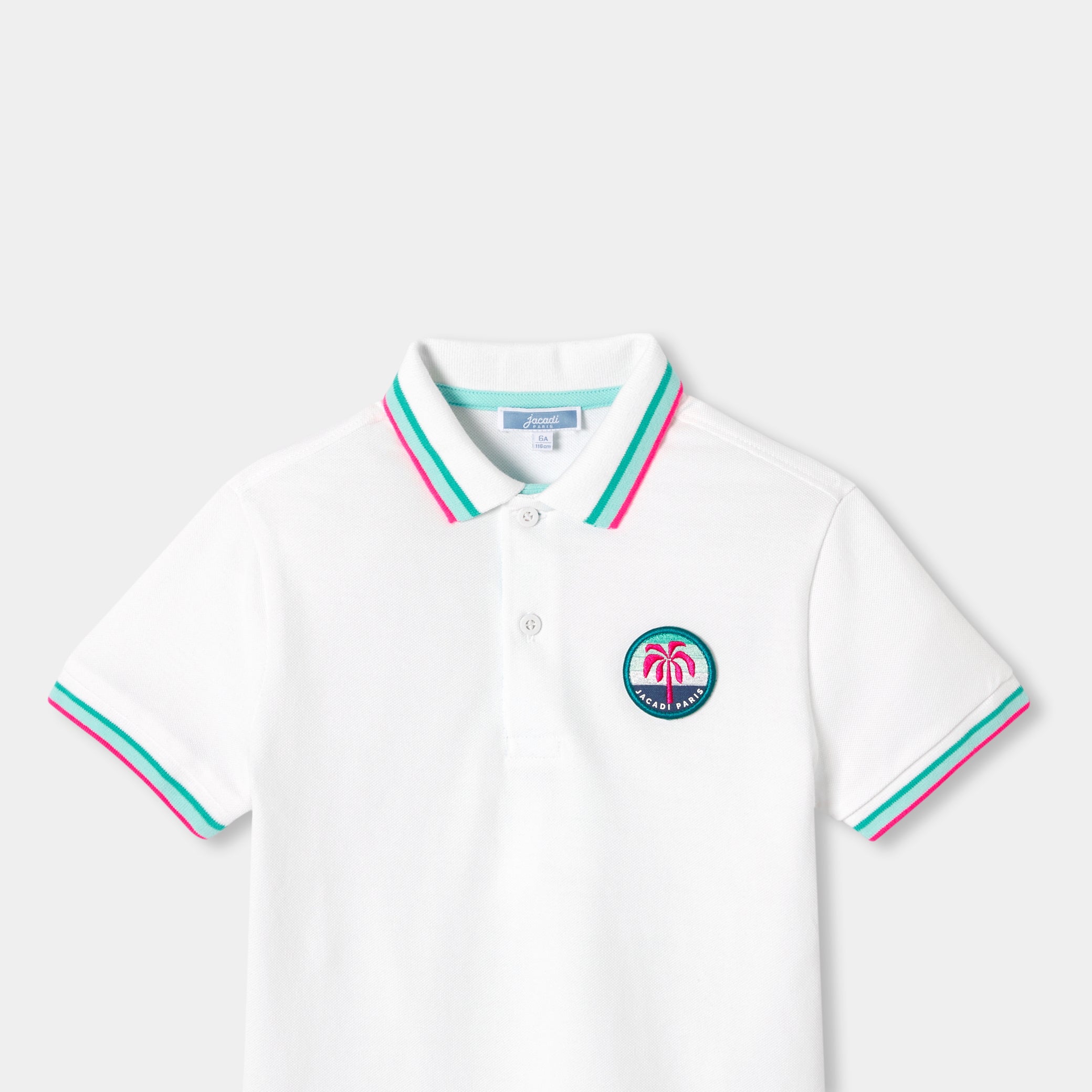 Mini piqué cotton polo shirt for boys