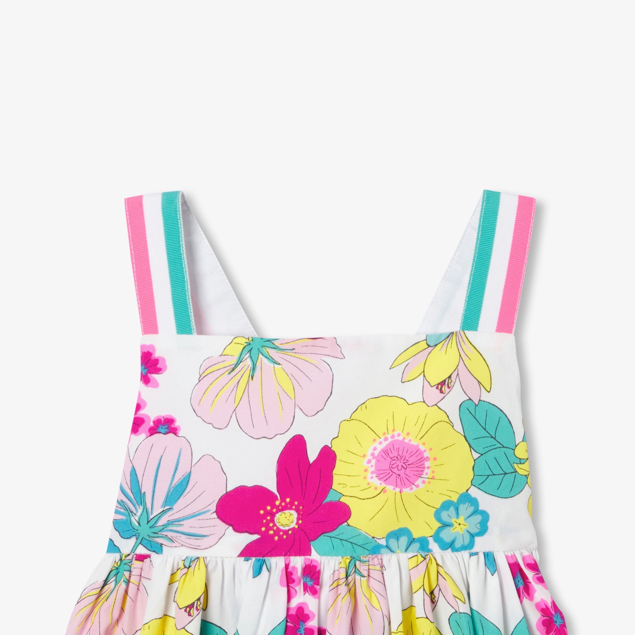 Girls' sleeveless poplin dress