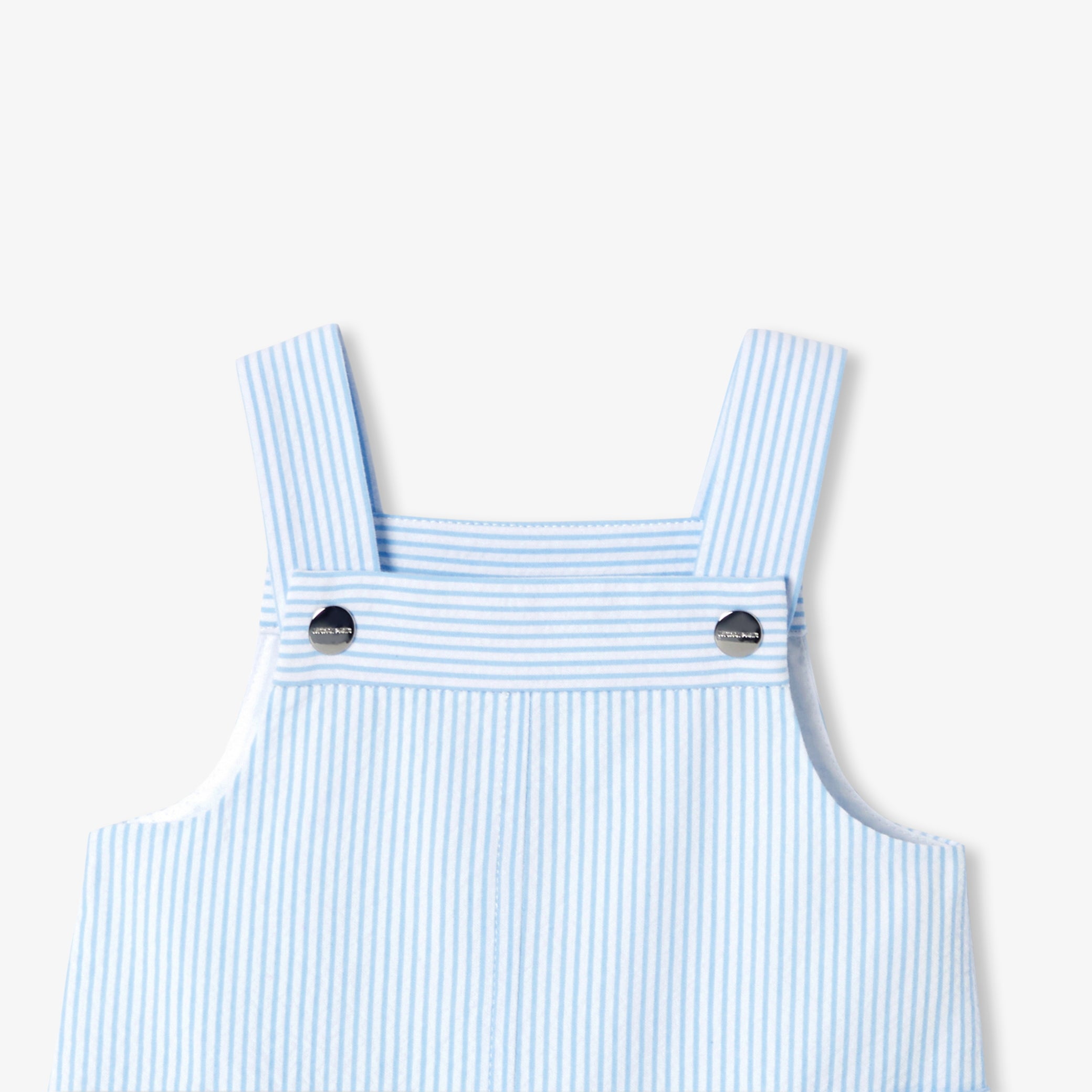 Baby seersucker dungarees
