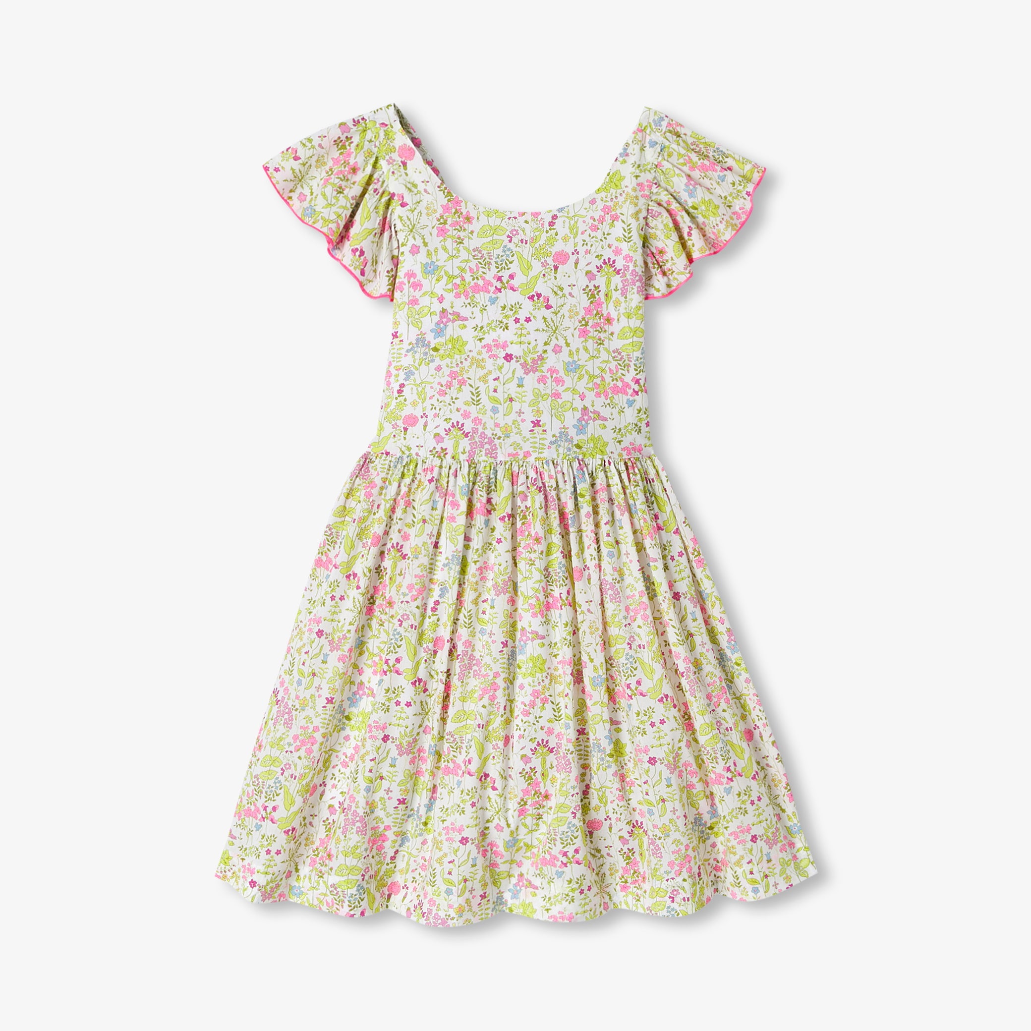 Girls' halter neck dress in Liberty fabric