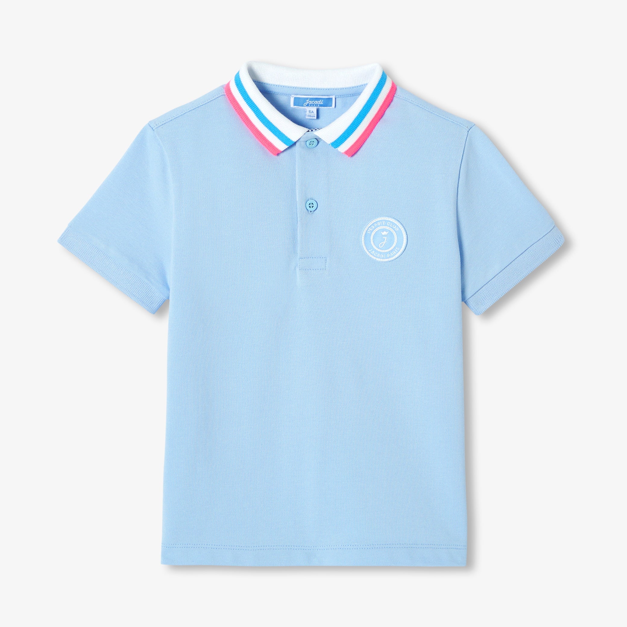 Mini piqué cotton polo shirt for boys