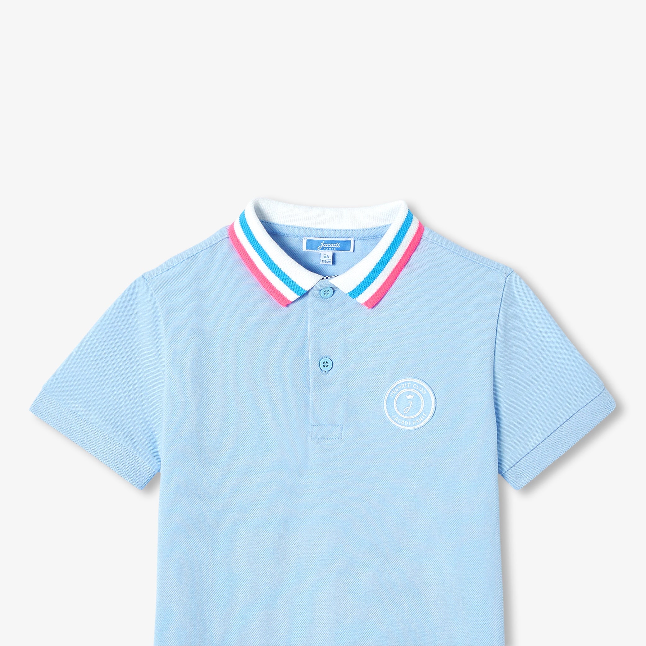 Mini piqué cotton polo shirt for boys