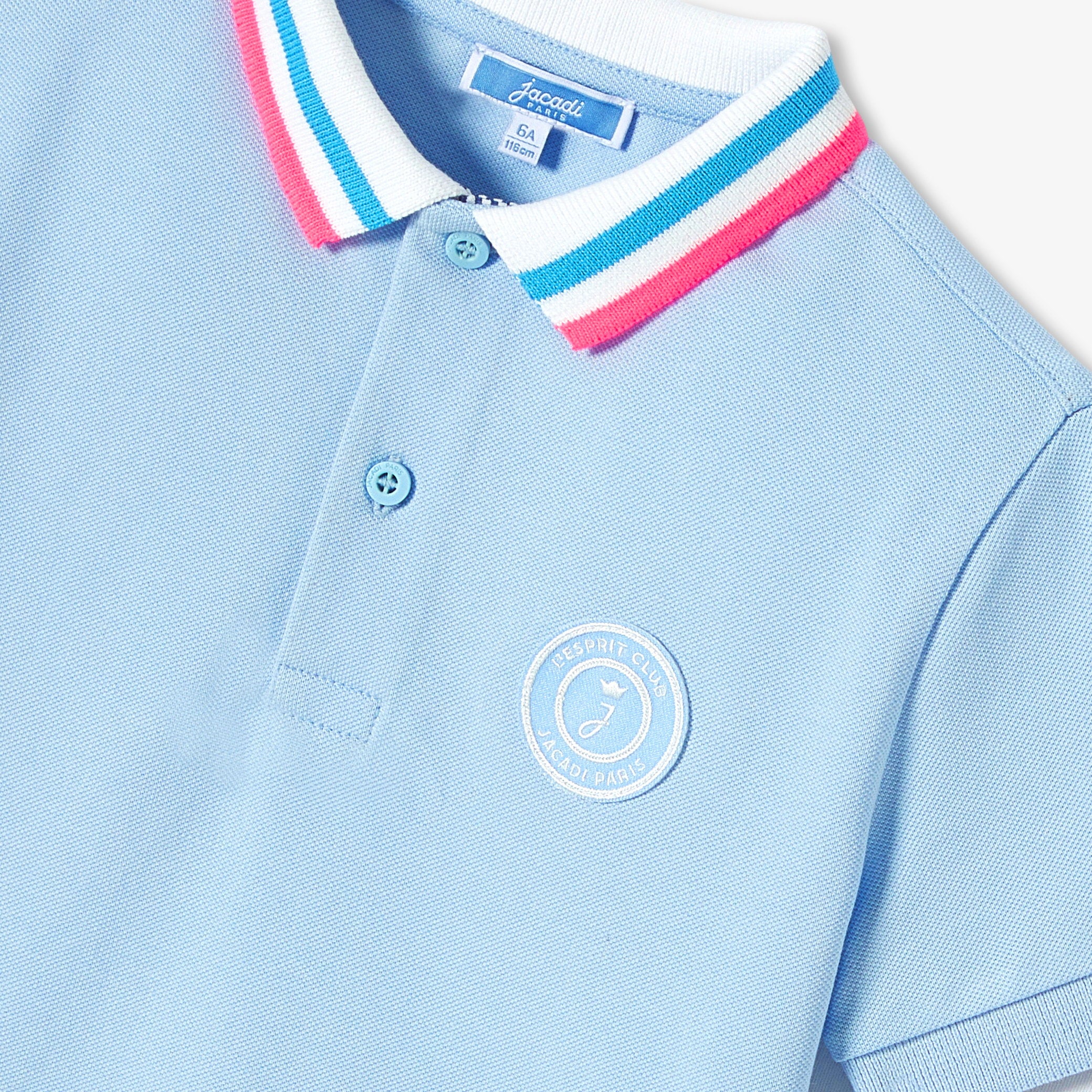 Mini piqué cotton polo shirt for boys
