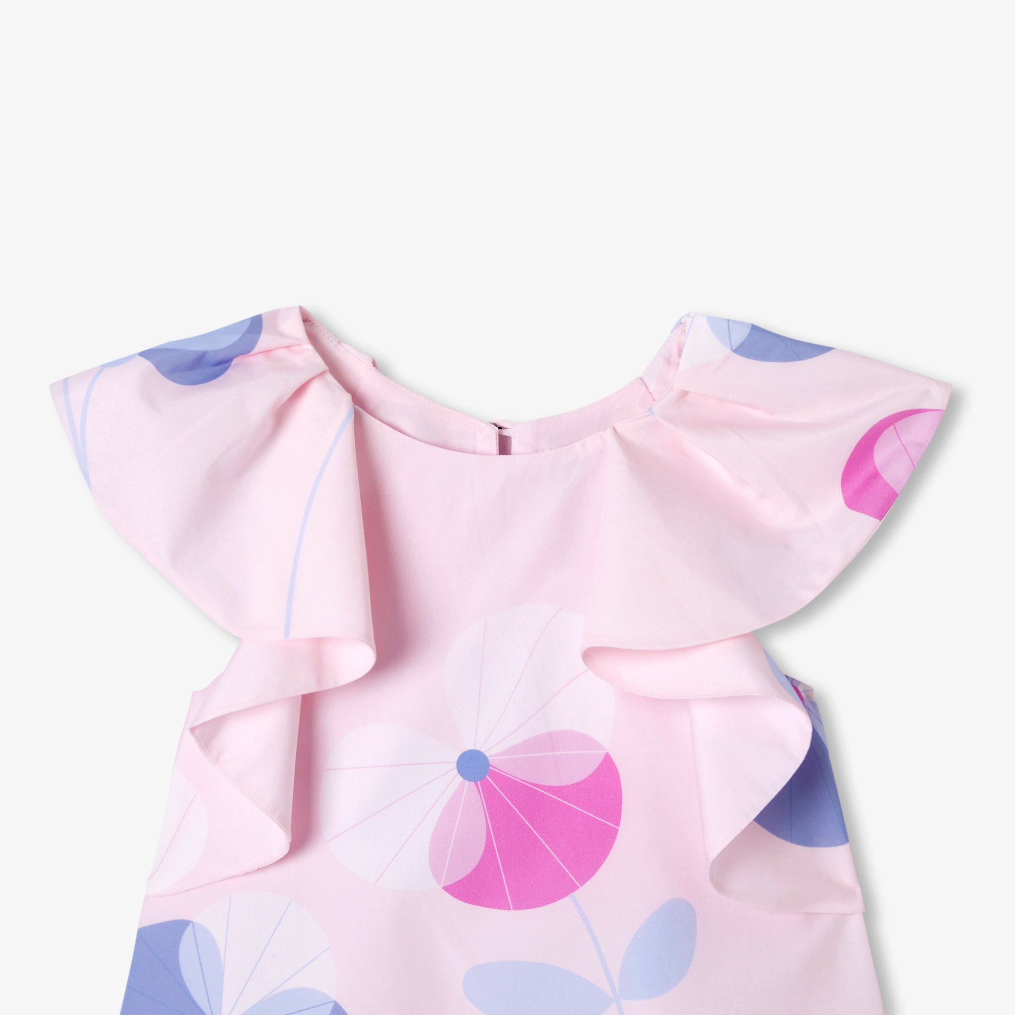 Girls' poplin dress