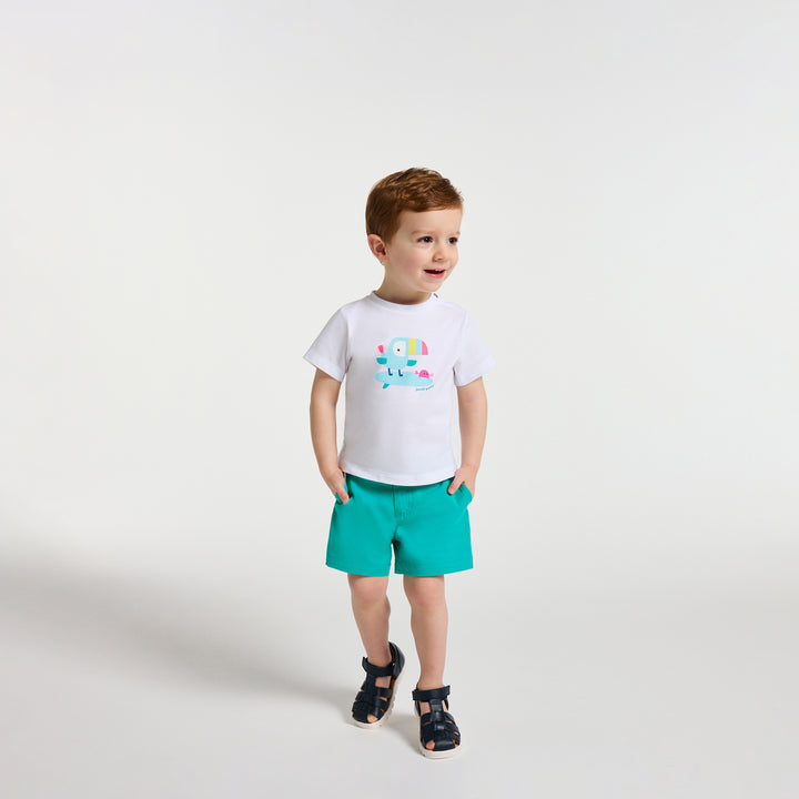 Baby boy gabardine shorts