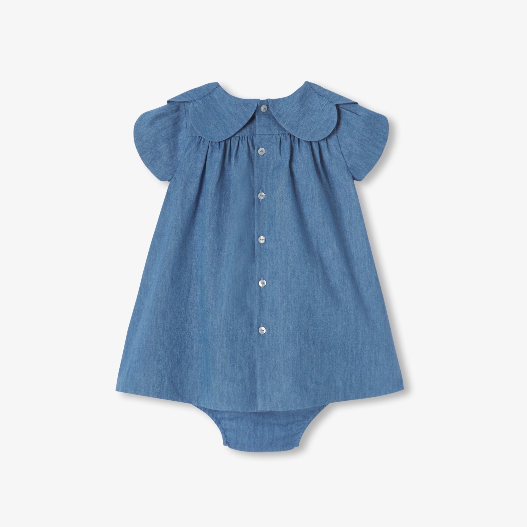 Baby girl chambray dress