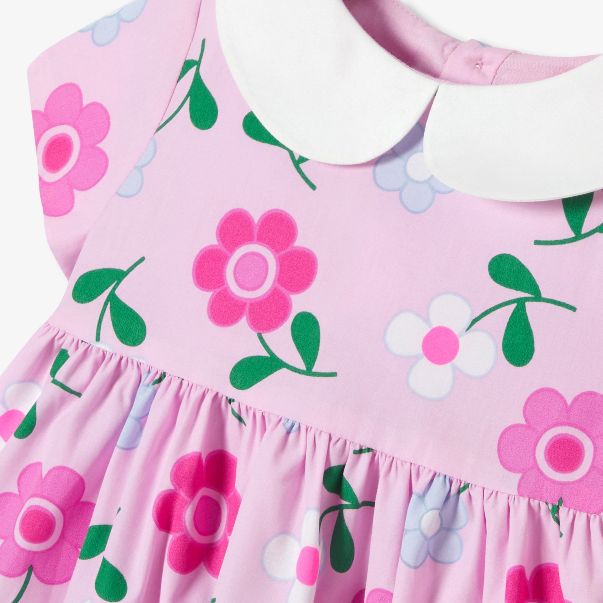Baby girl floral popeline dress