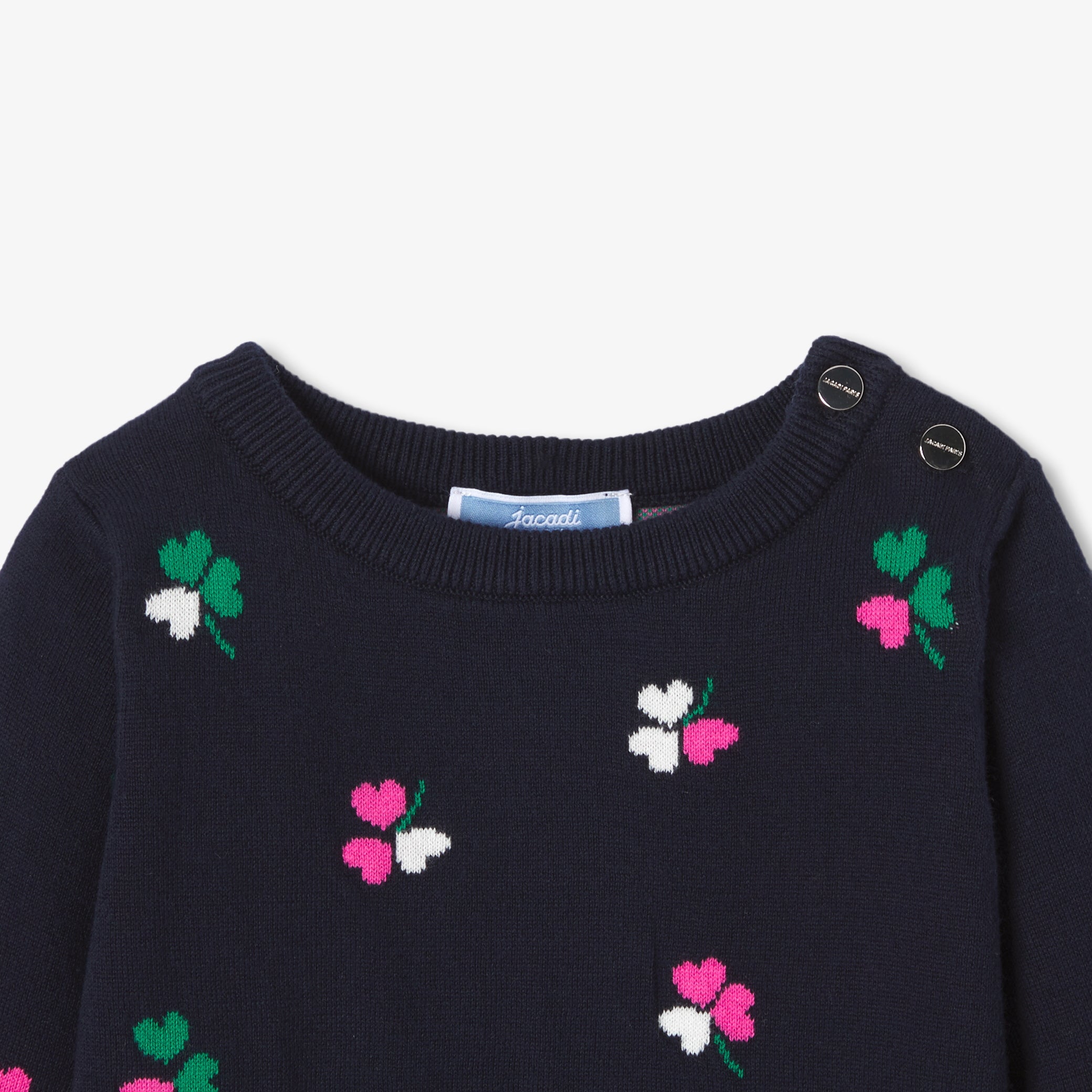 Baby girl long-sleeved knitted dress